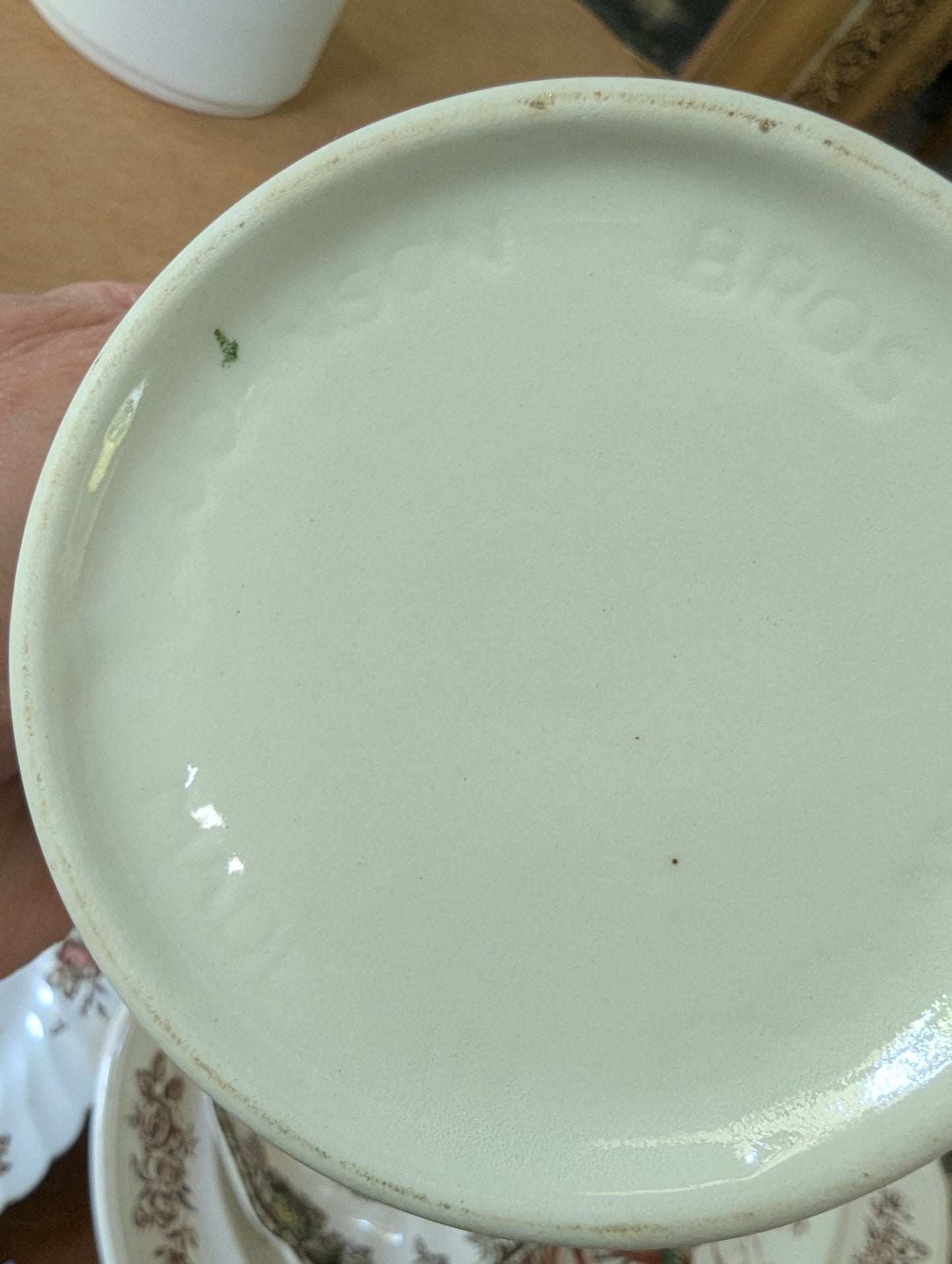 Two ironstone sugar pots