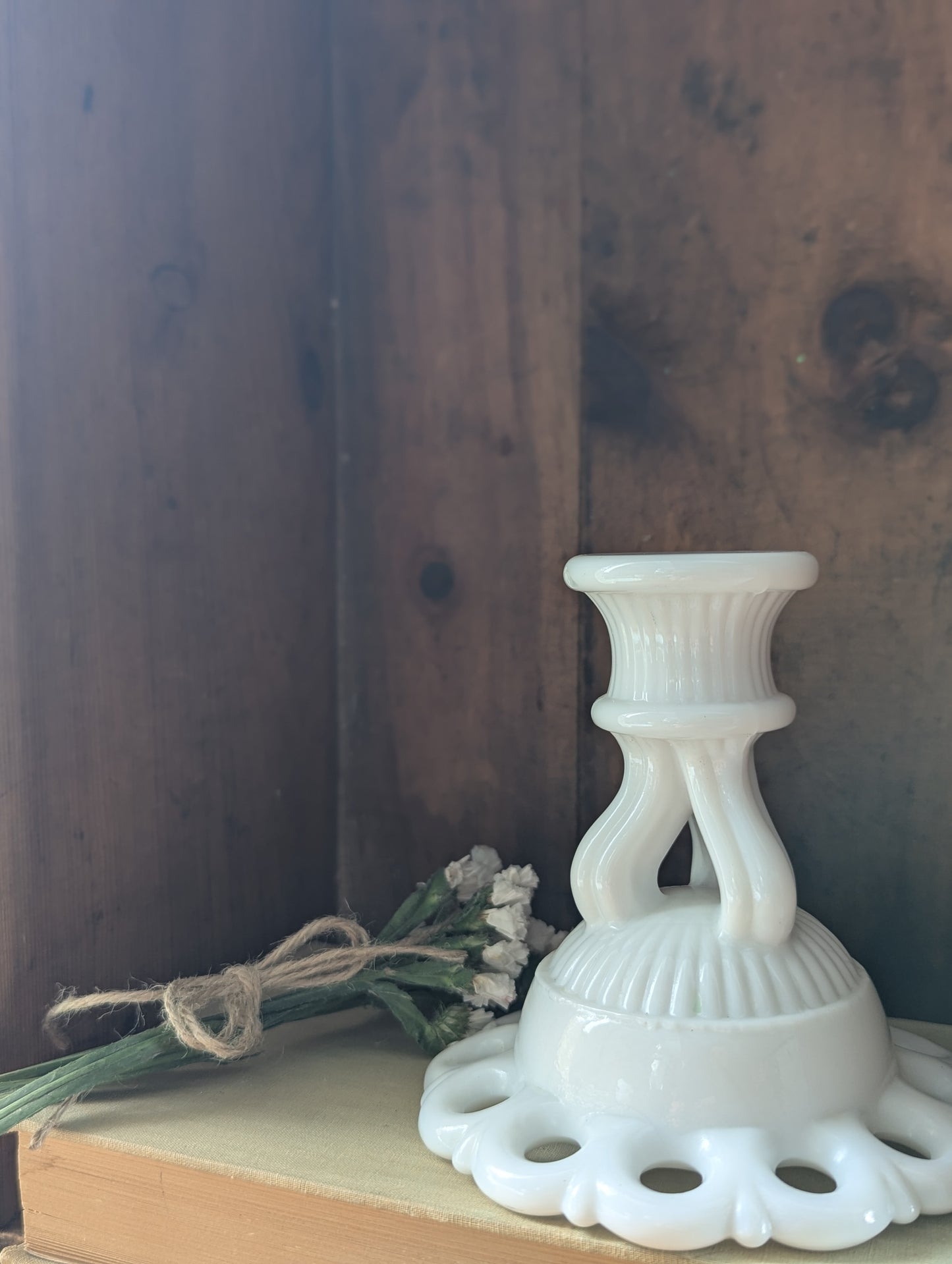 Milk glass collection of Five