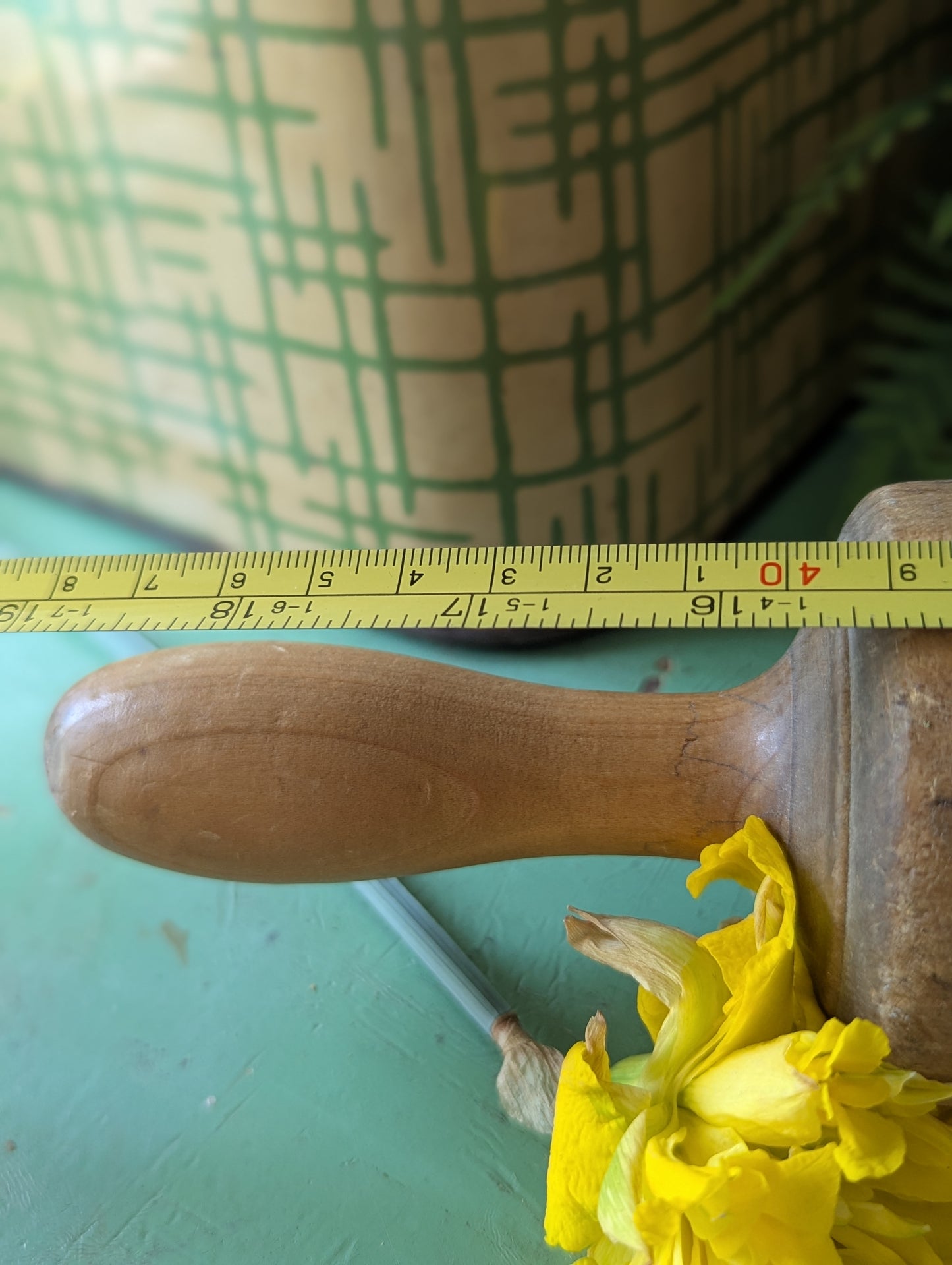 Wooden vintage rolling pin