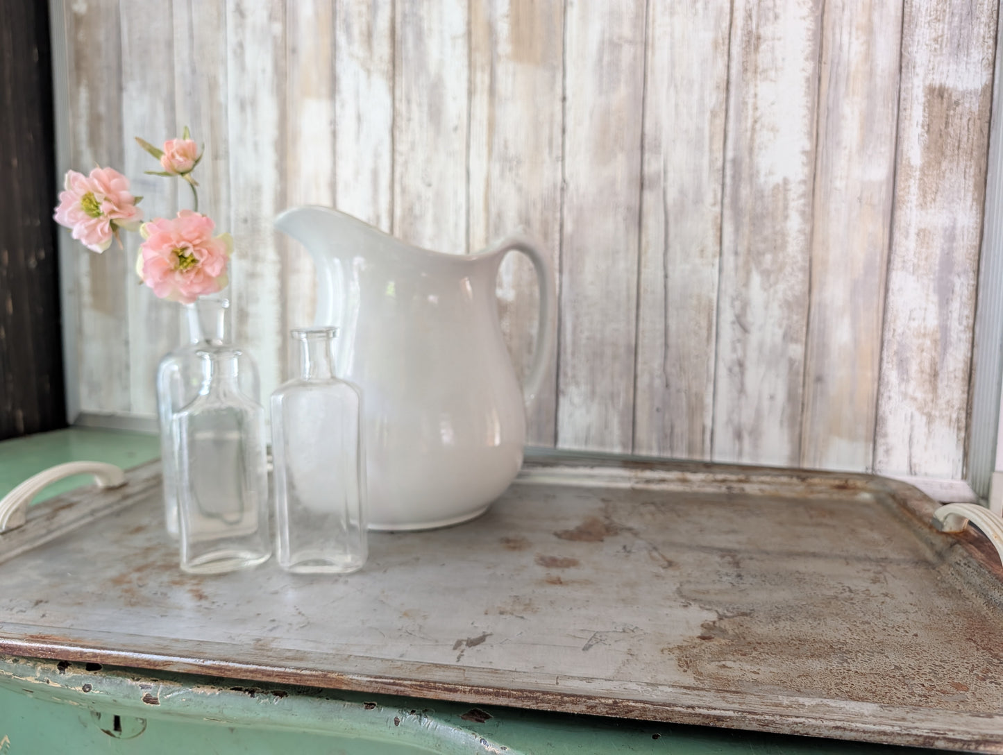 Vintage metal tray