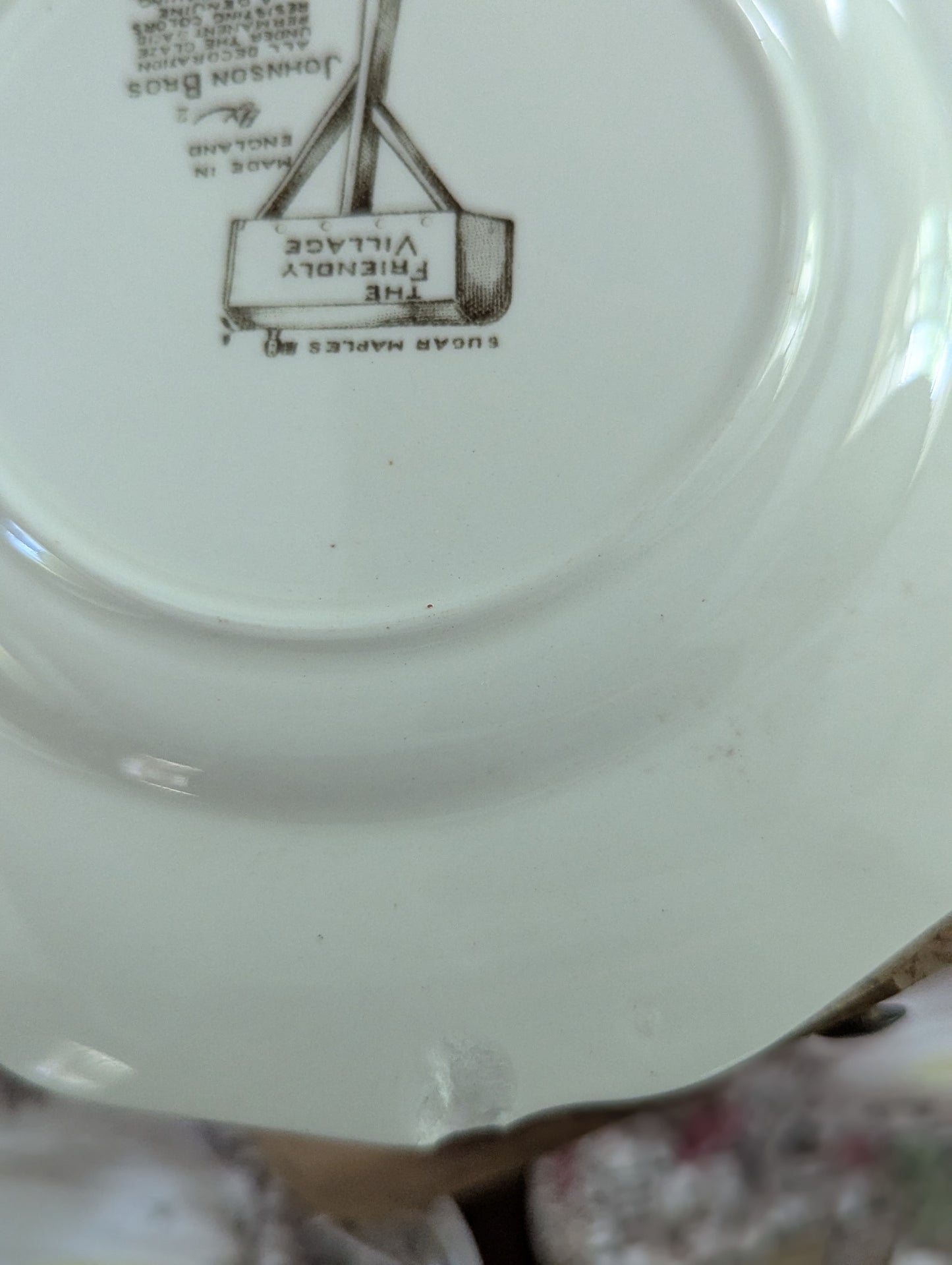 The Friendly Village lot of Johnson Brothers Ironstone brown transferware