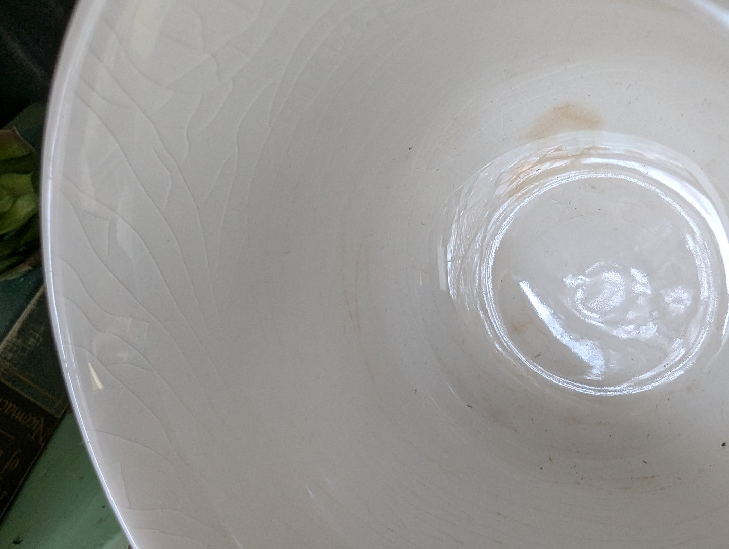 Ironstone floral tea cup and saucer