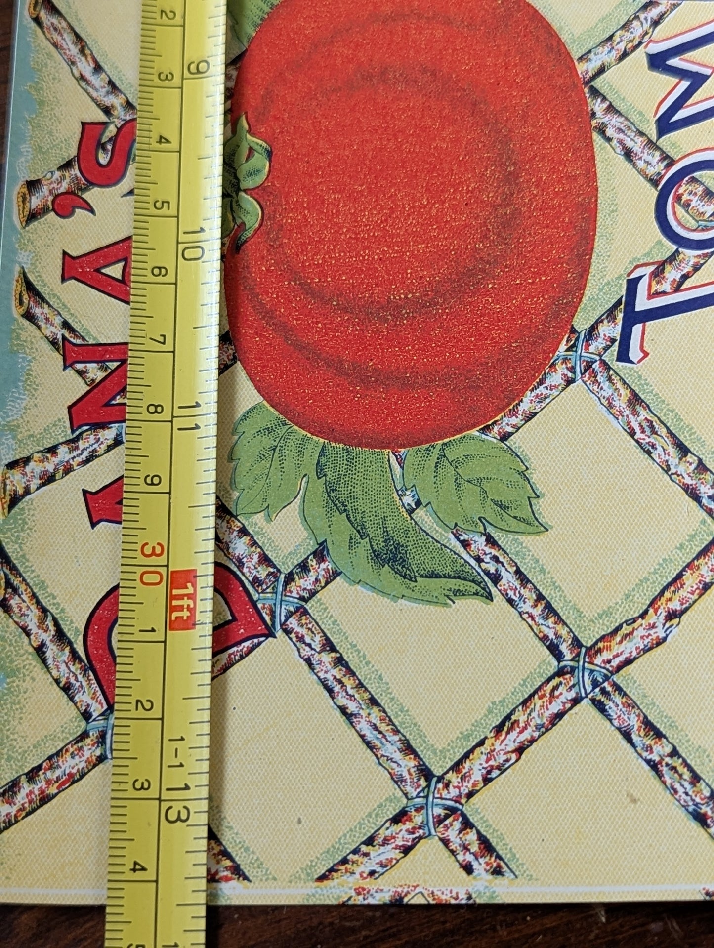 Tomato can label