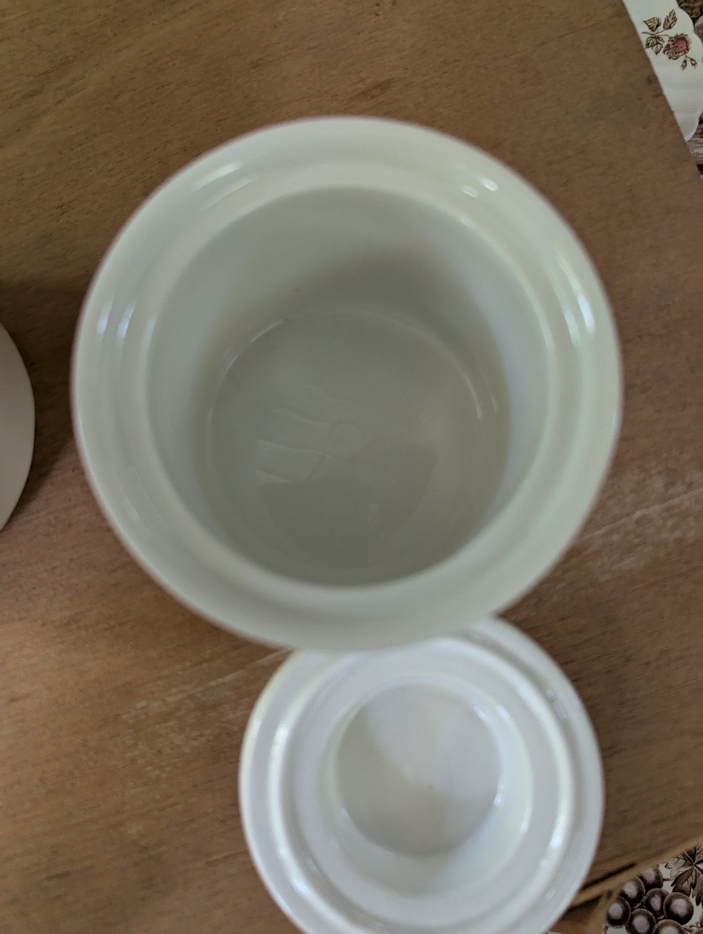Two ironstone sugar pots