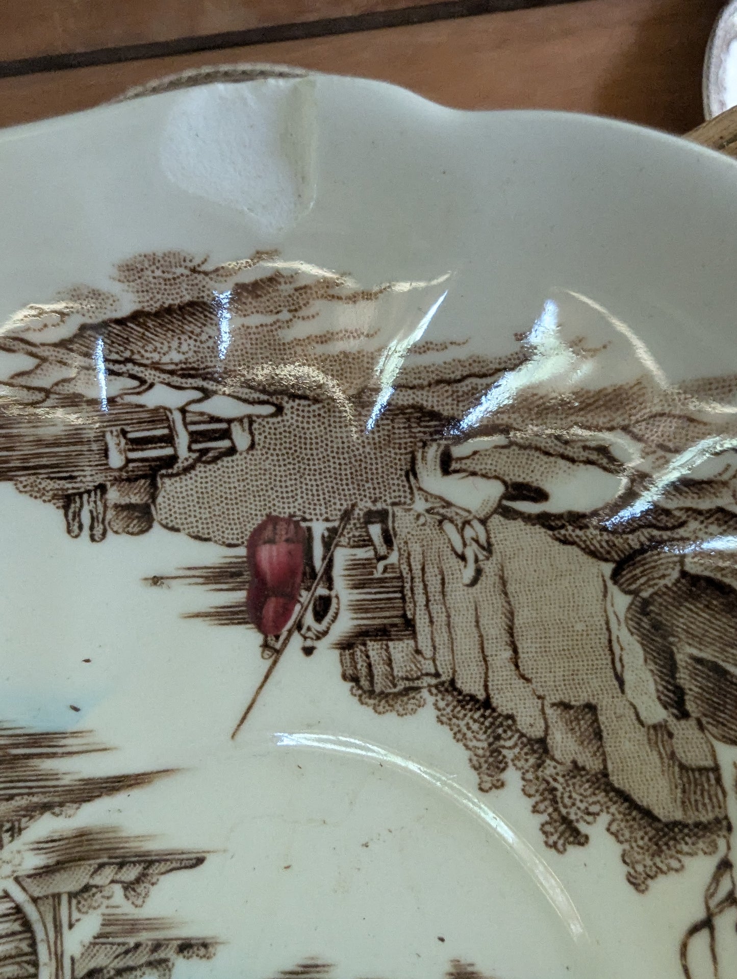 Johnson Brothers Ironstone brown transferware lot