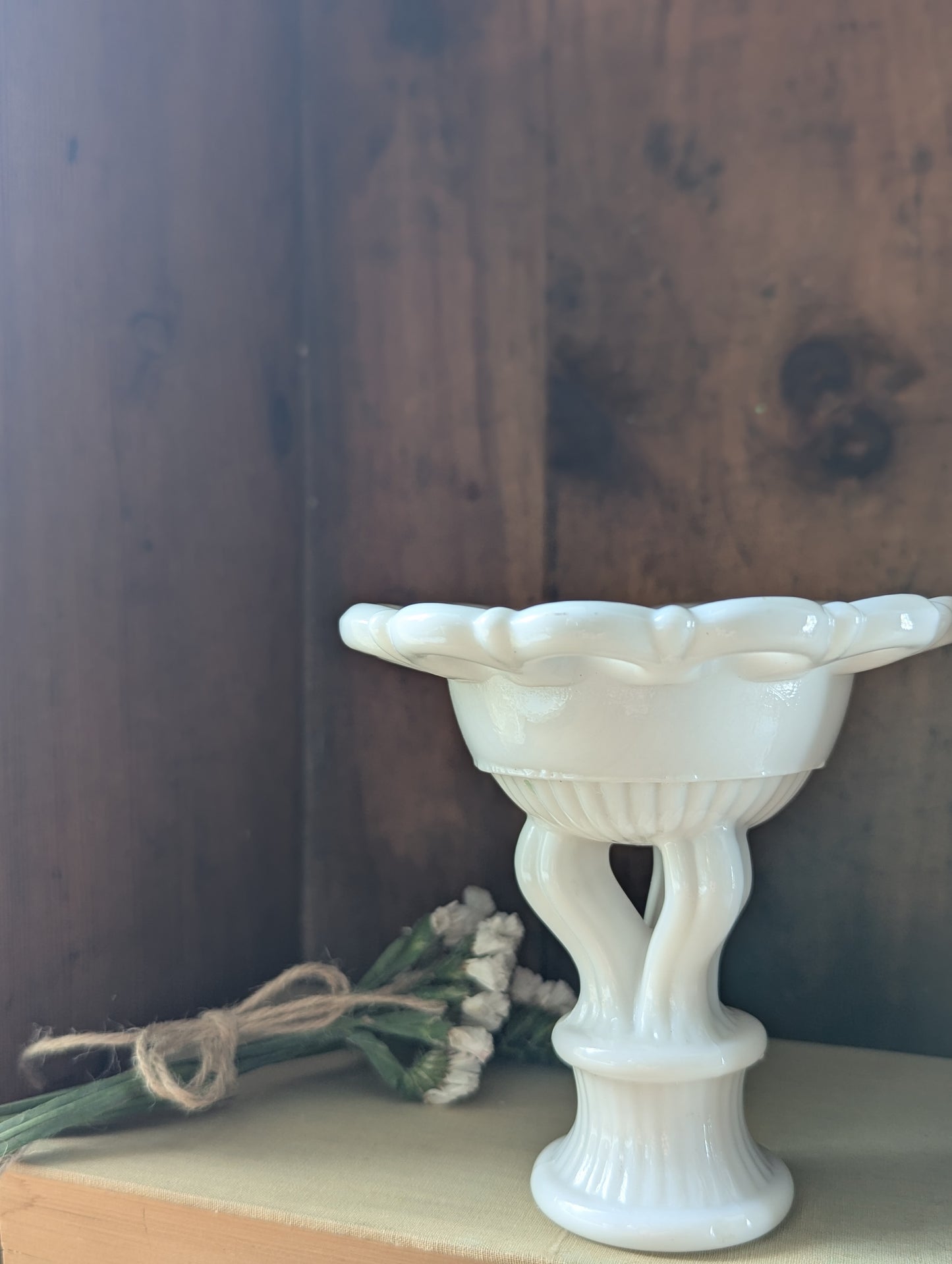 Milk glass collection of Five