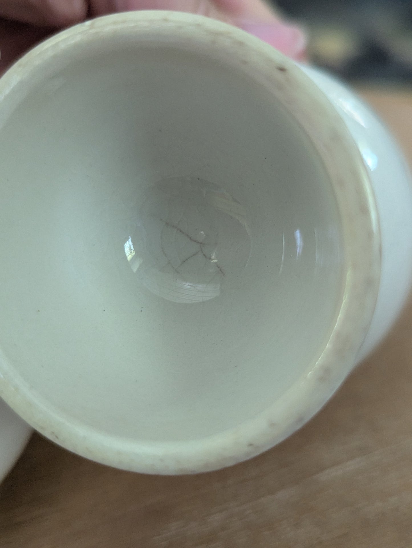 Homer Laughlin creamer and egg cup 2pc