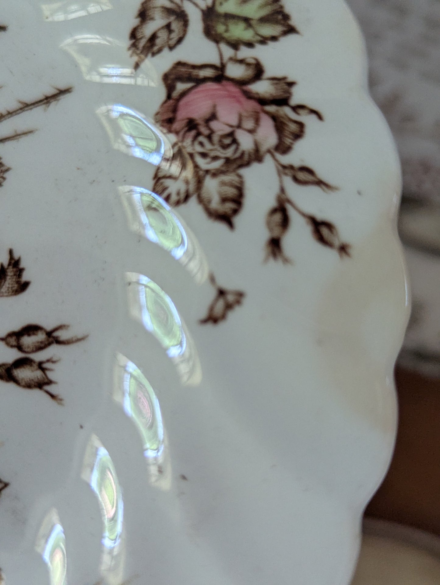 Devon's Sprays Johnson Bothers Ironstone transferware lot