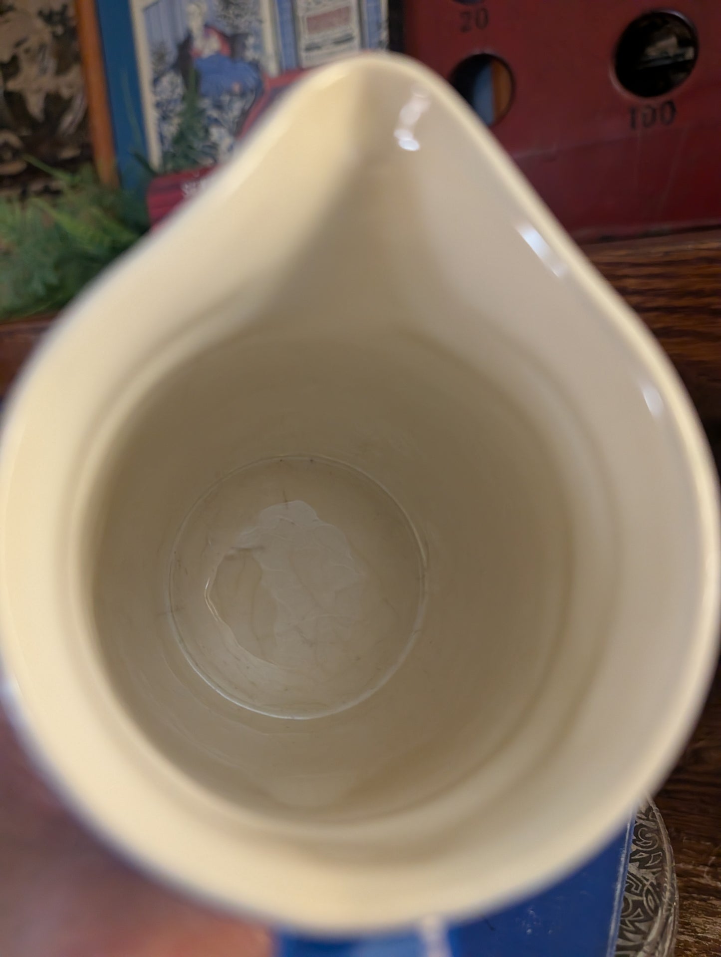 Blue pitcher/creamer