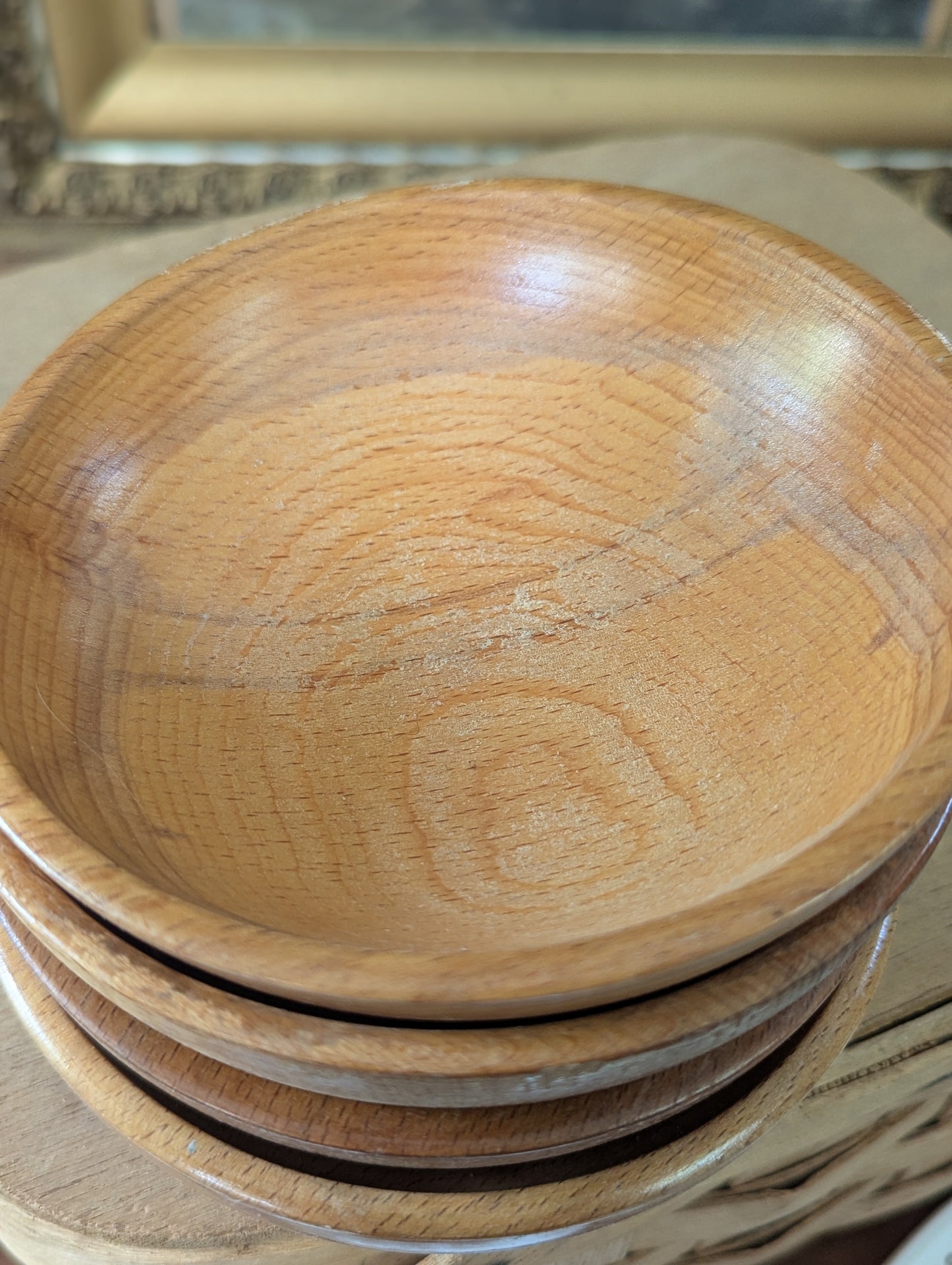 Set of 4 Japan wood bowls
