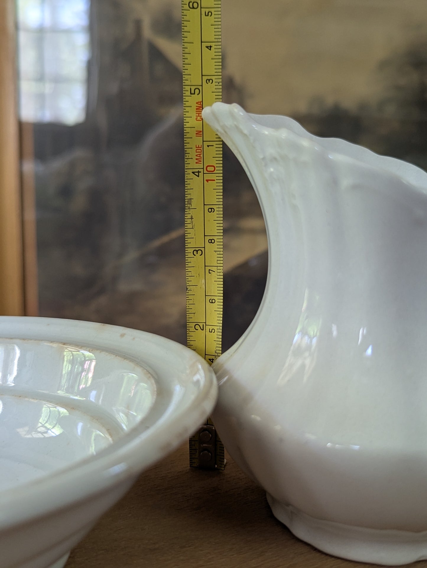 Creamer and ironstone soap dish