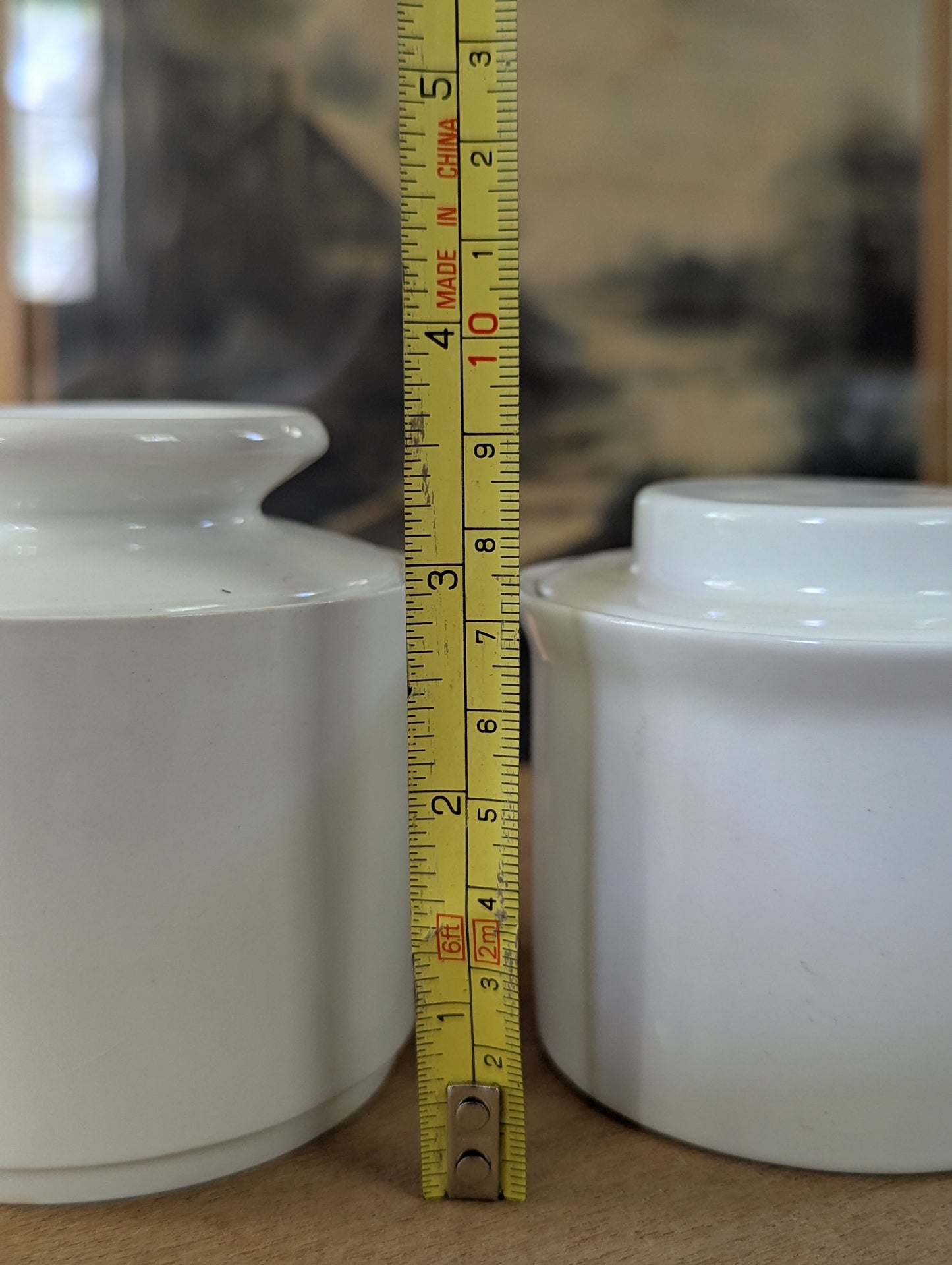 Two ironstone sugar pots