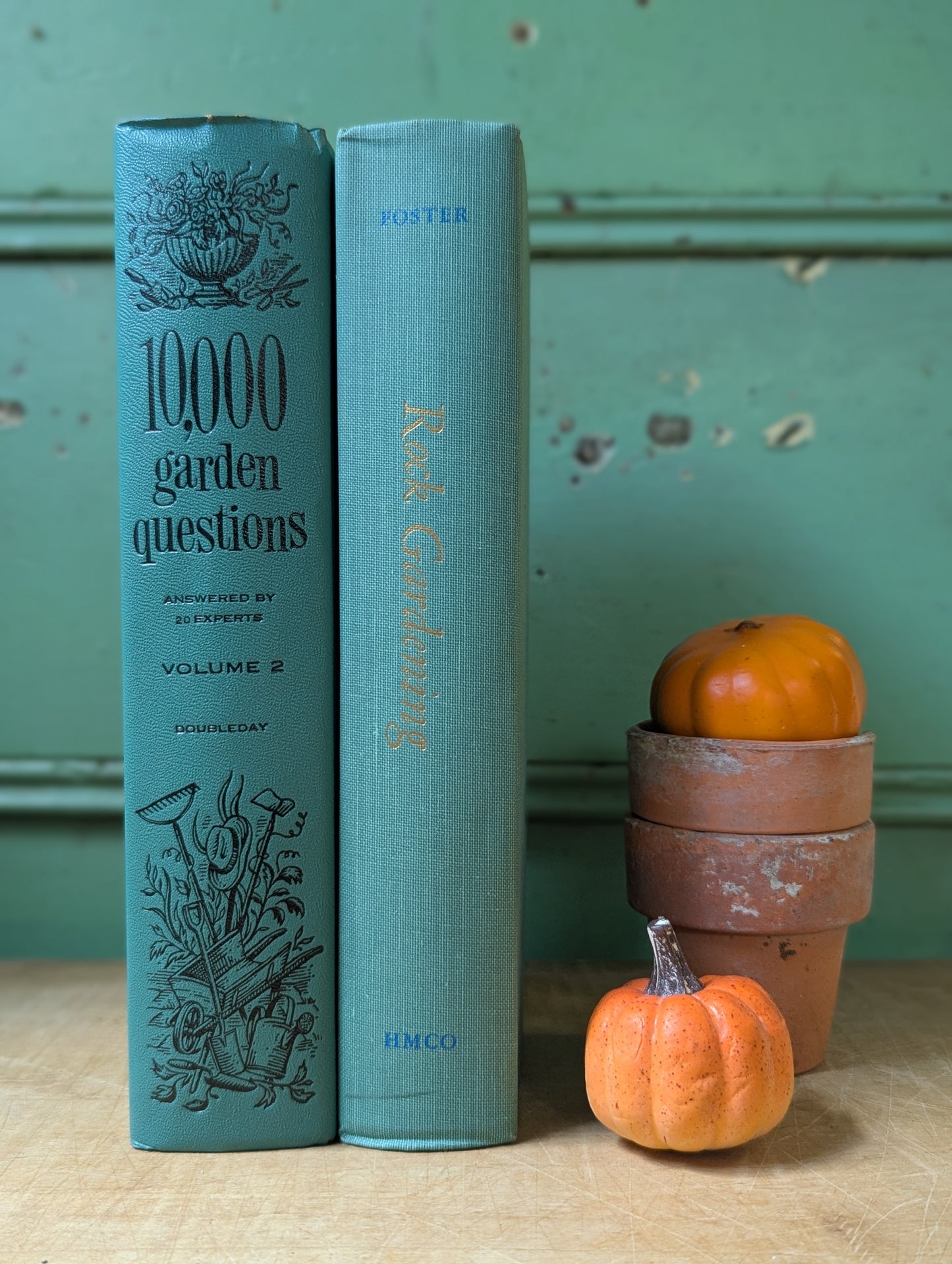 Pair of garden books Rock Gardens and 10,000 Garden Questions