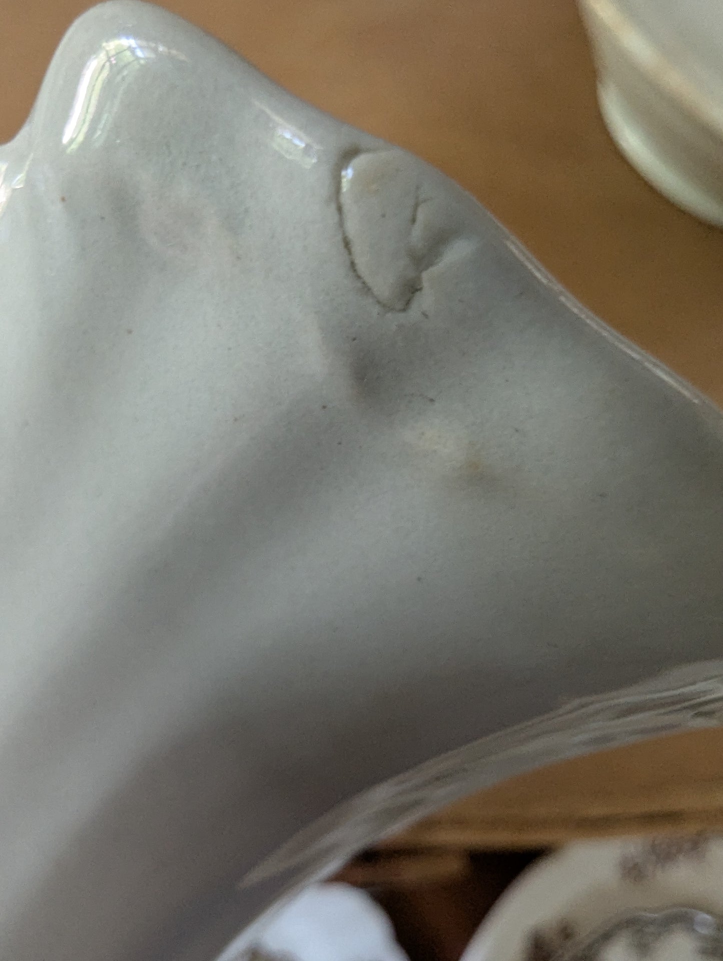 Creamer and ironstone soap dish