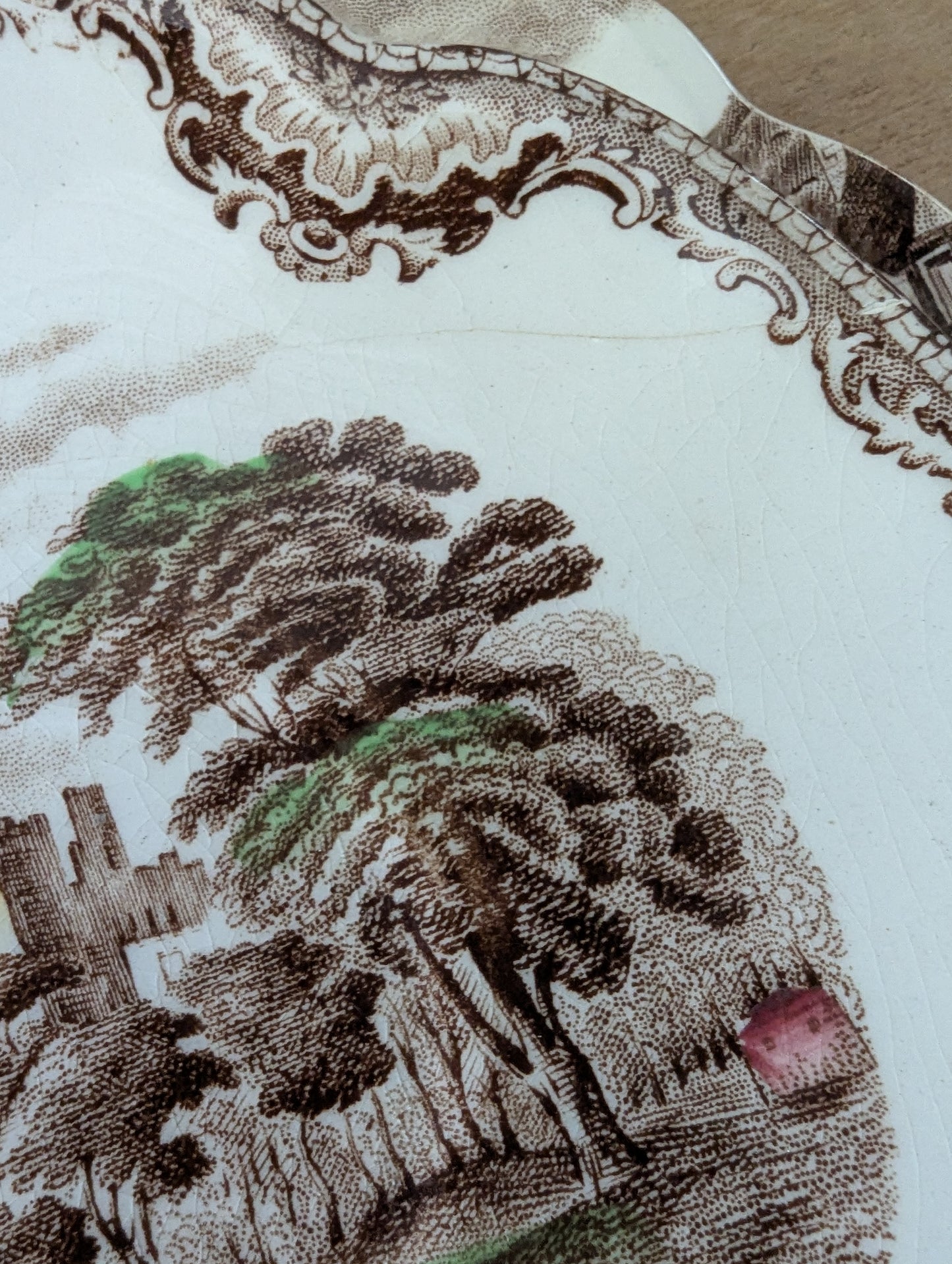 Lot of Johnson Bros Ironstone brown transferware