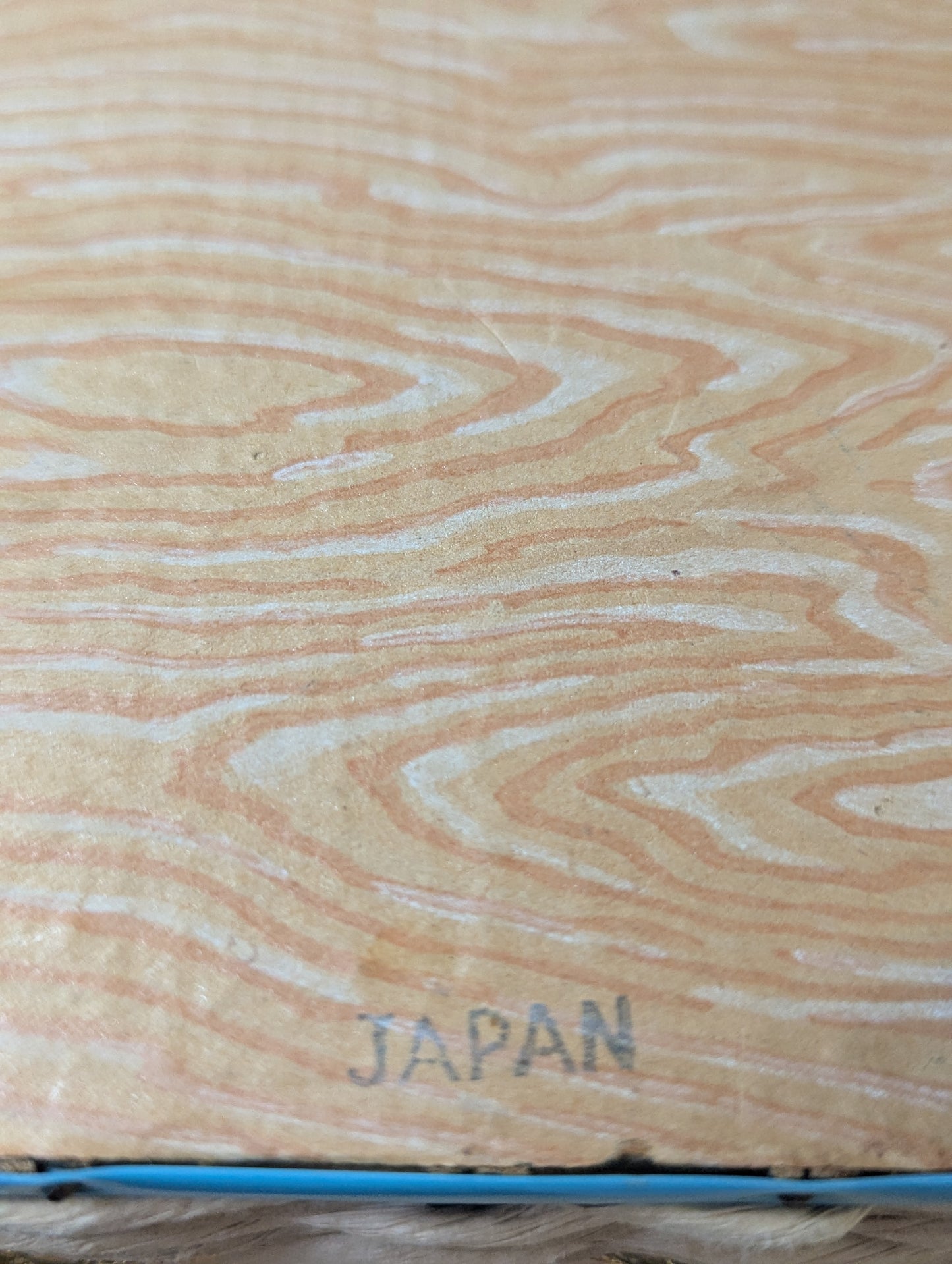 Woven sewing box with contents
