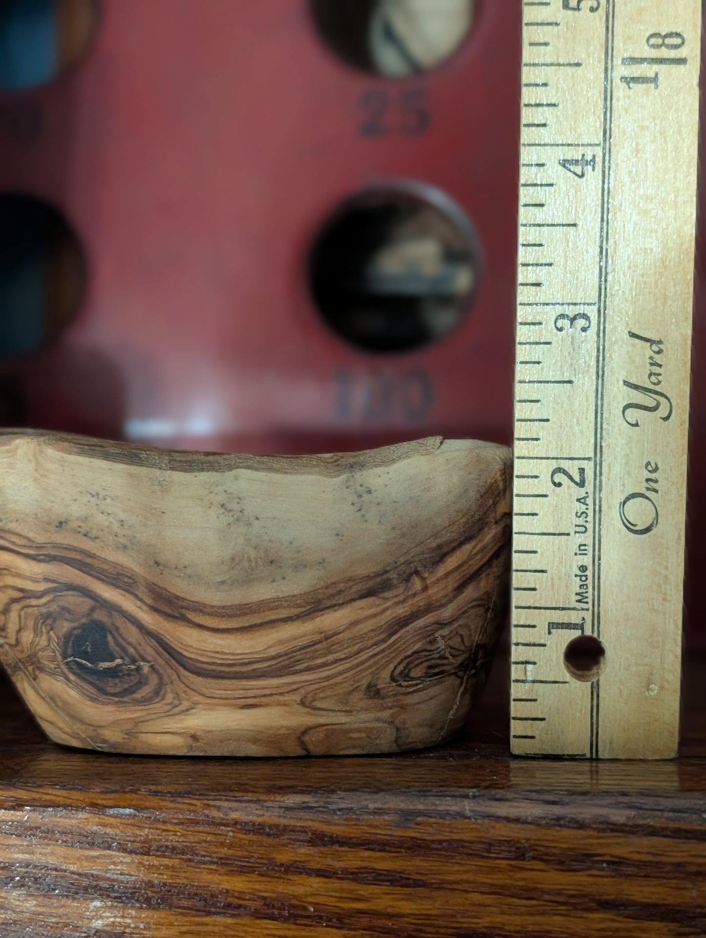 Carved wood bowl
