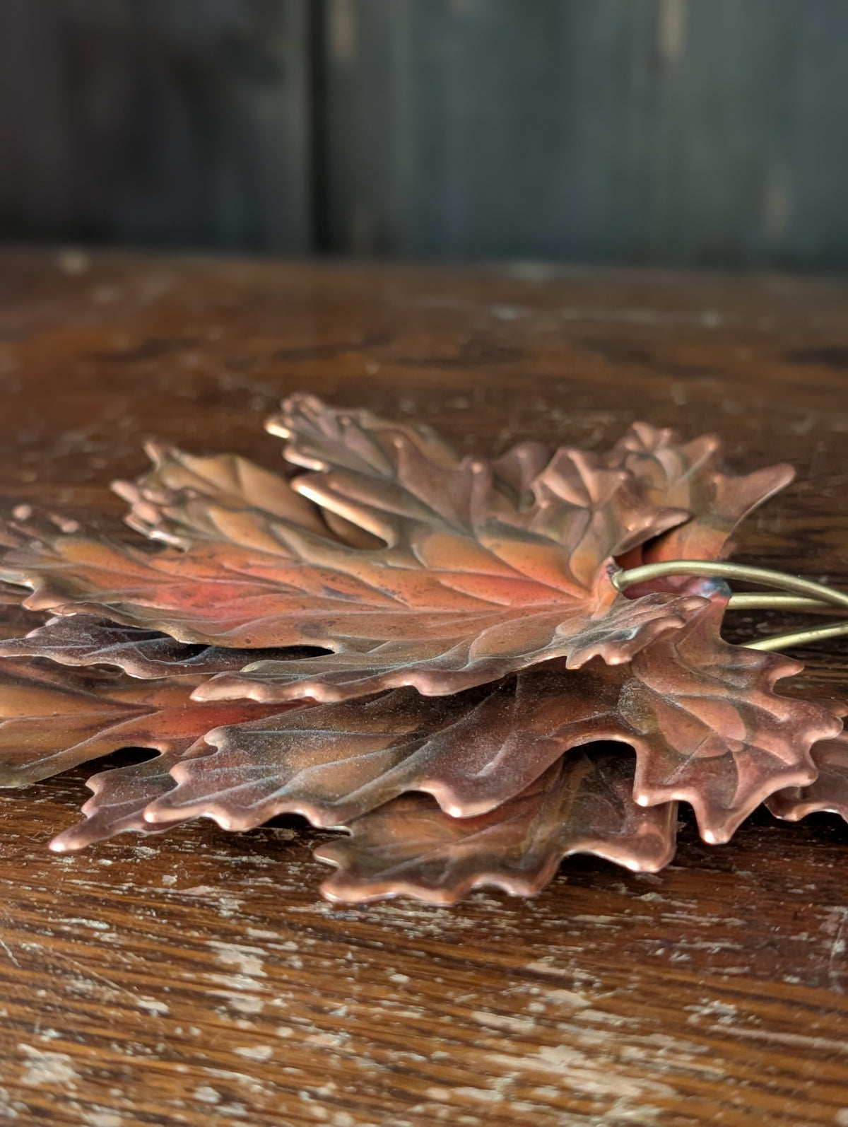 Copper leaves