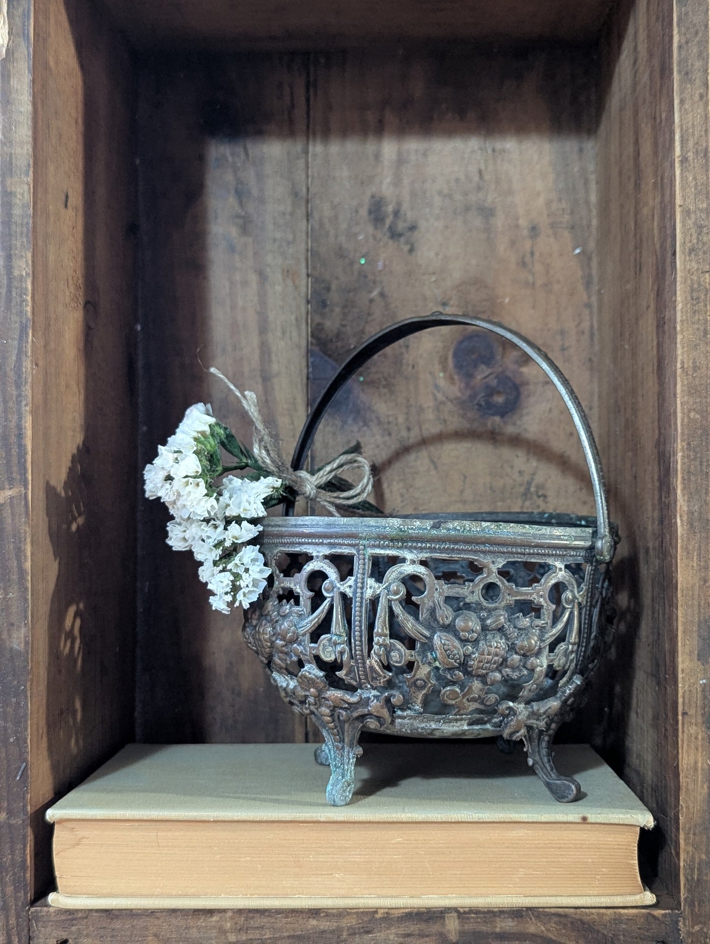 Handled metal basket