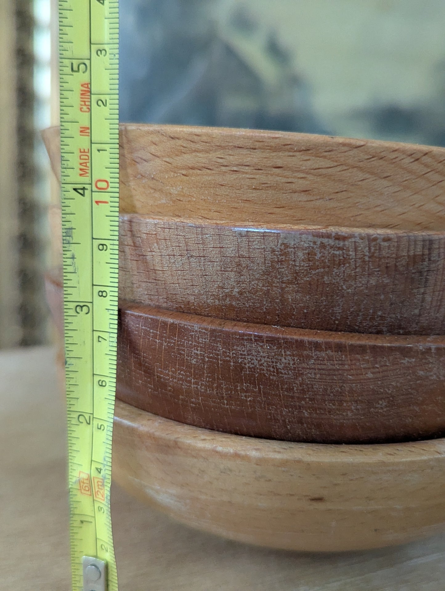 Set of 4 Japan wood bowls