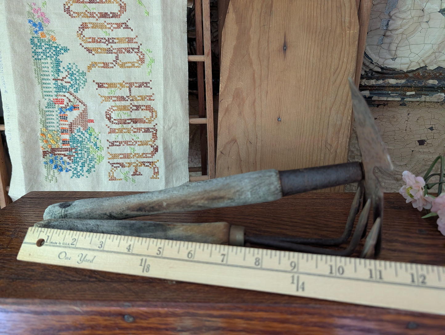 Pair of garden tools