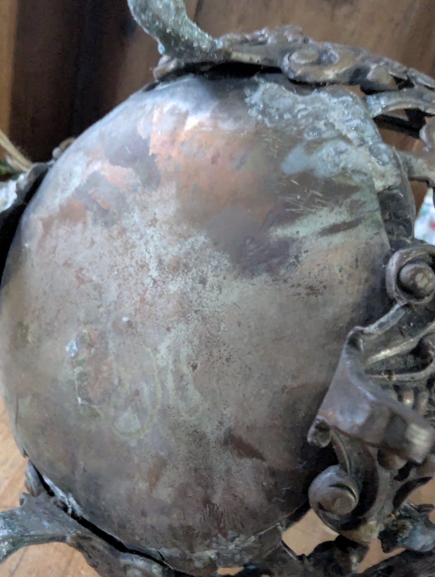Handled metal basket