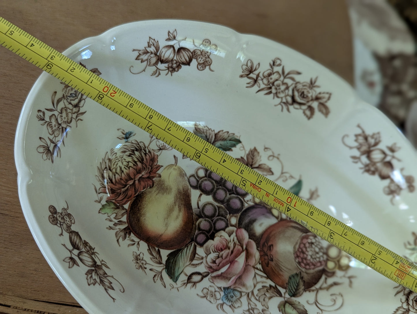 Windsor Fruit Johnson Brothers Transferware serving bowls