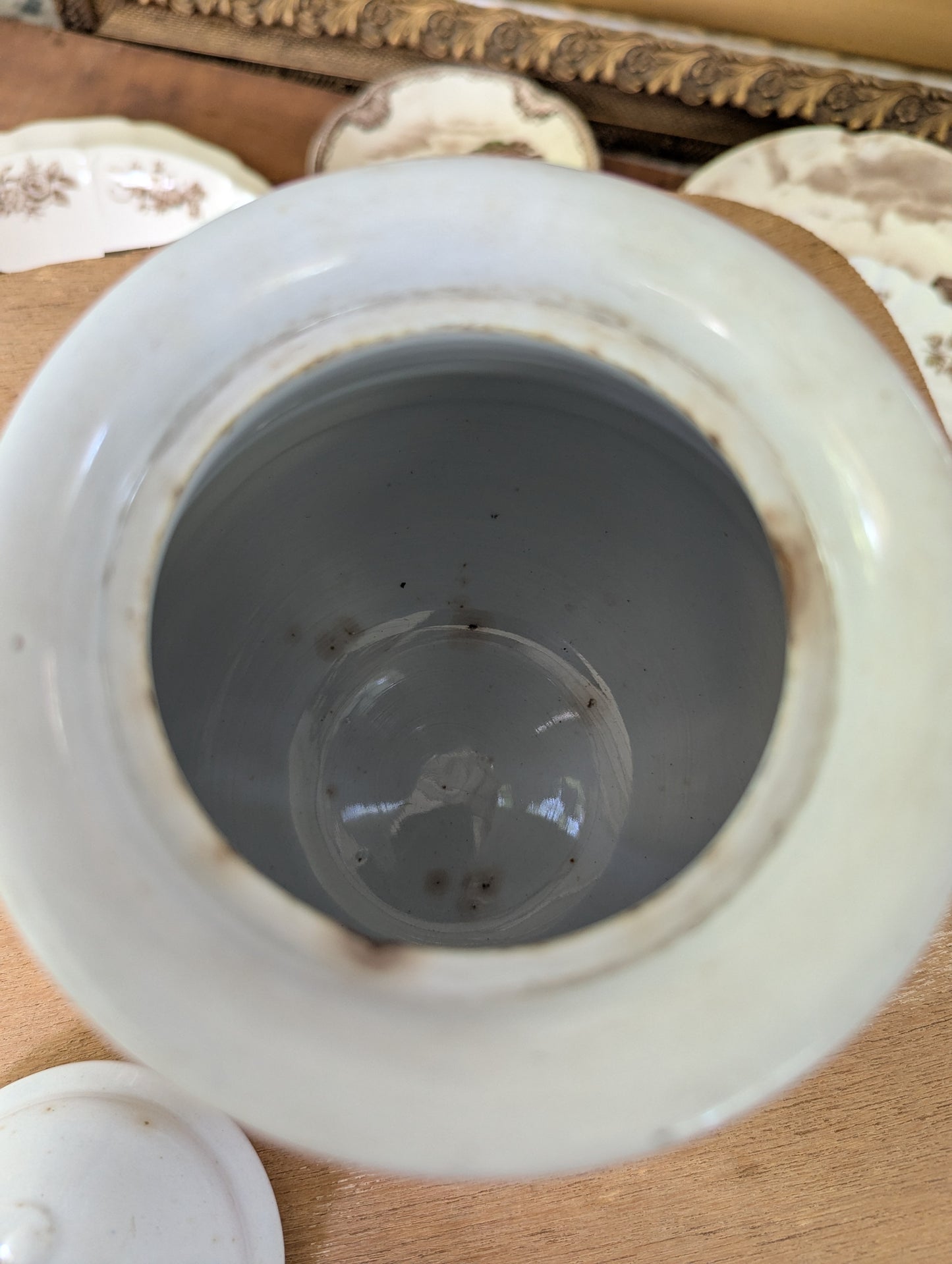 Ironstone sugar pot