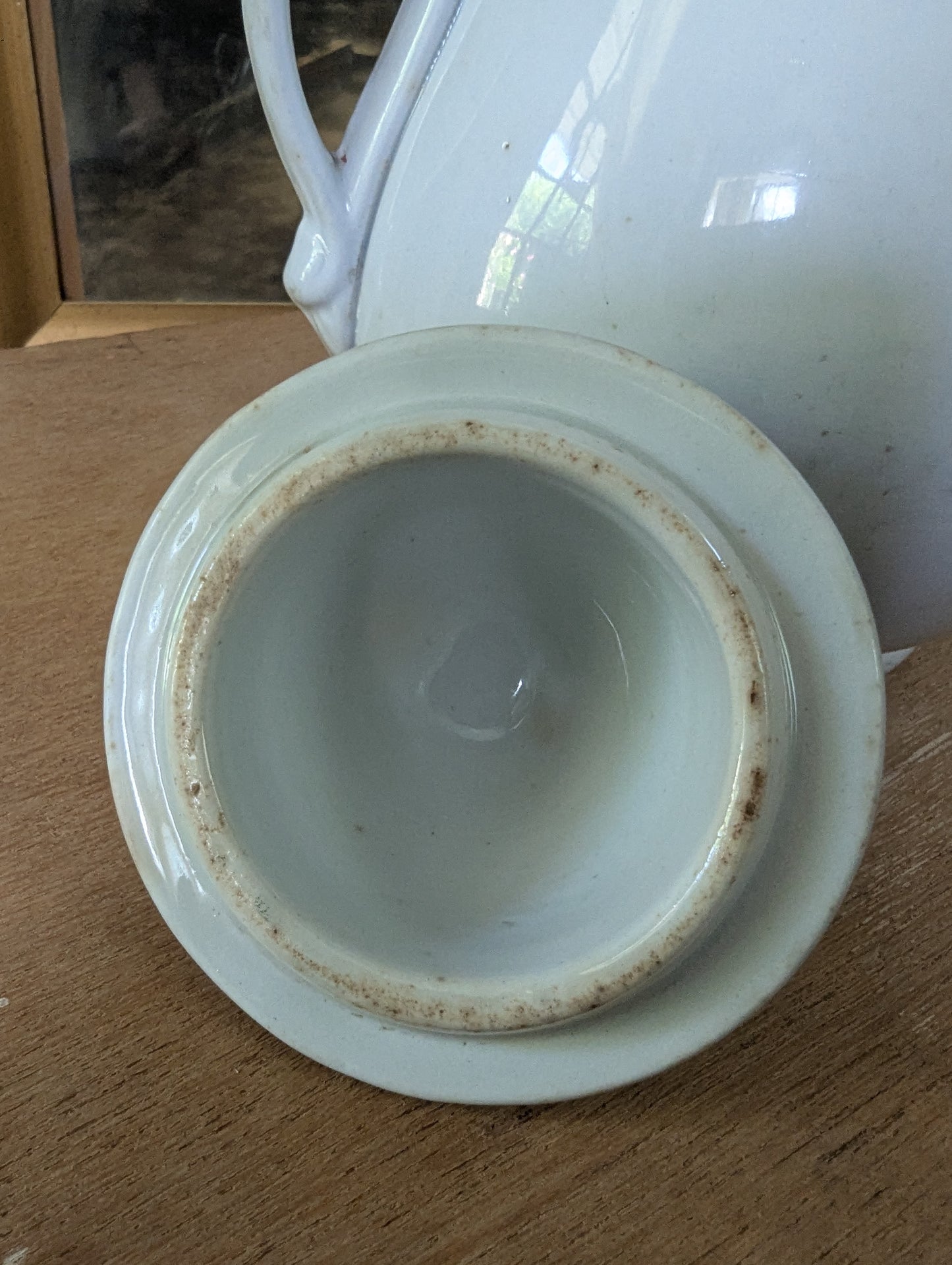 Ironstone sugar pot