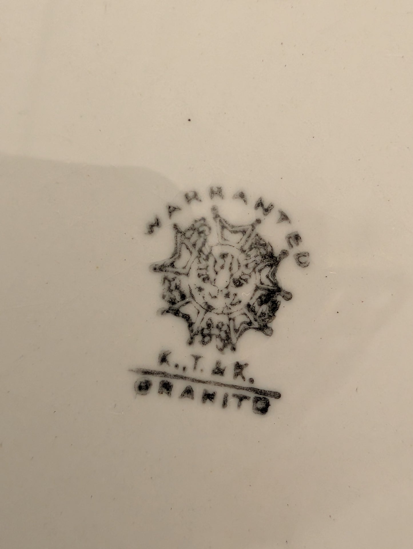 Knowles, Taylor and Knowles ironstone dish