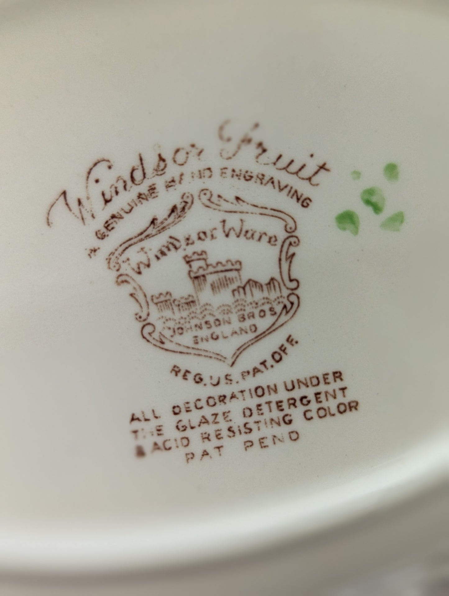 Windsor Fruit Johnson Brothers Transferware serving bowls