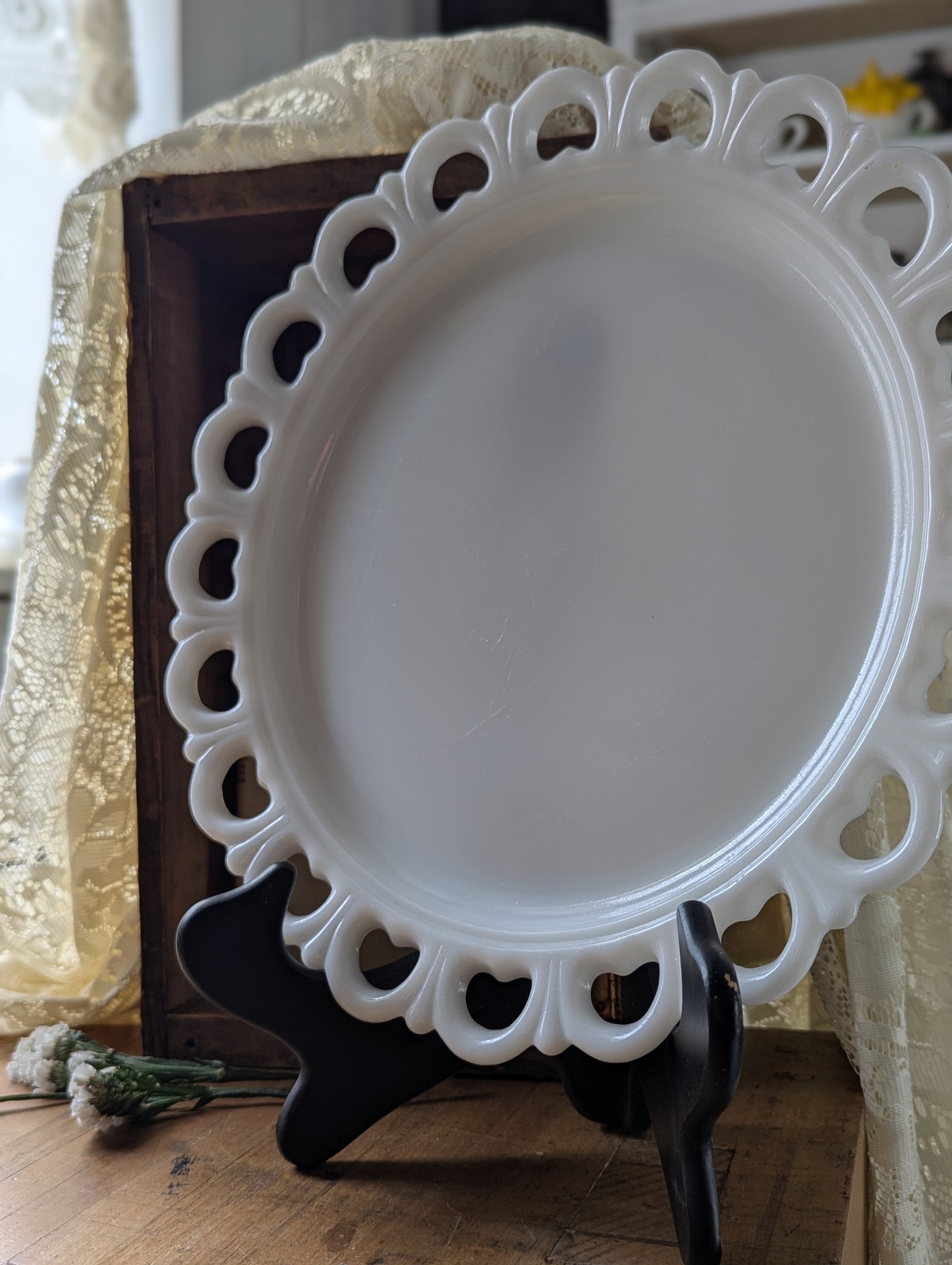 Vintage Anchor Hocking Old Colony Torte Plate Platter
