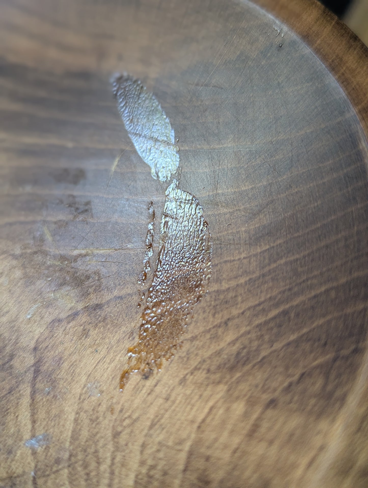 Stack of 5 wood bowls