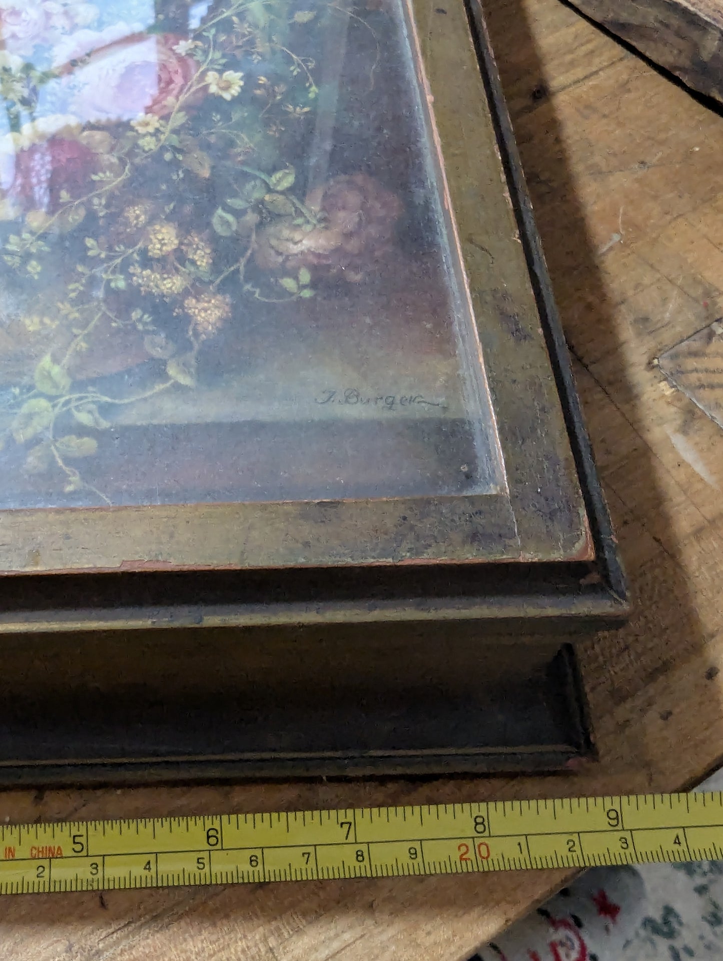 Floral hinged box