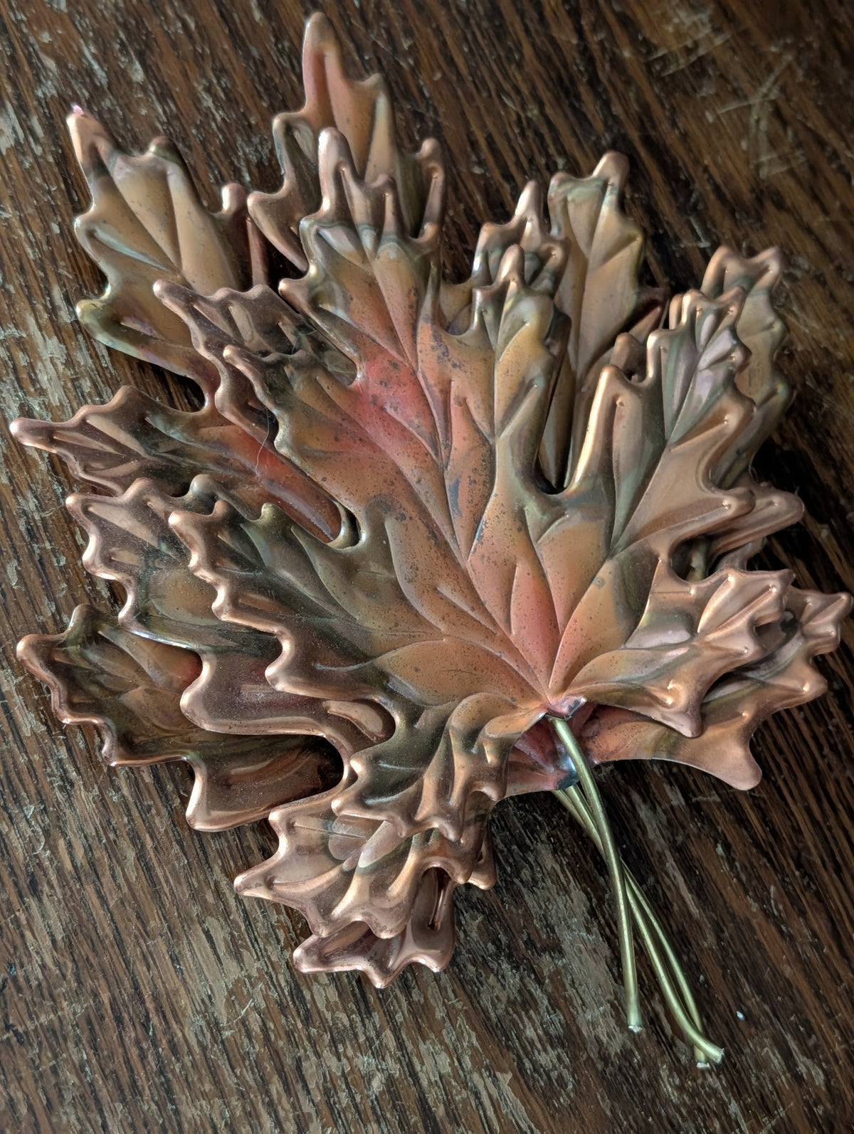 Copper leaves