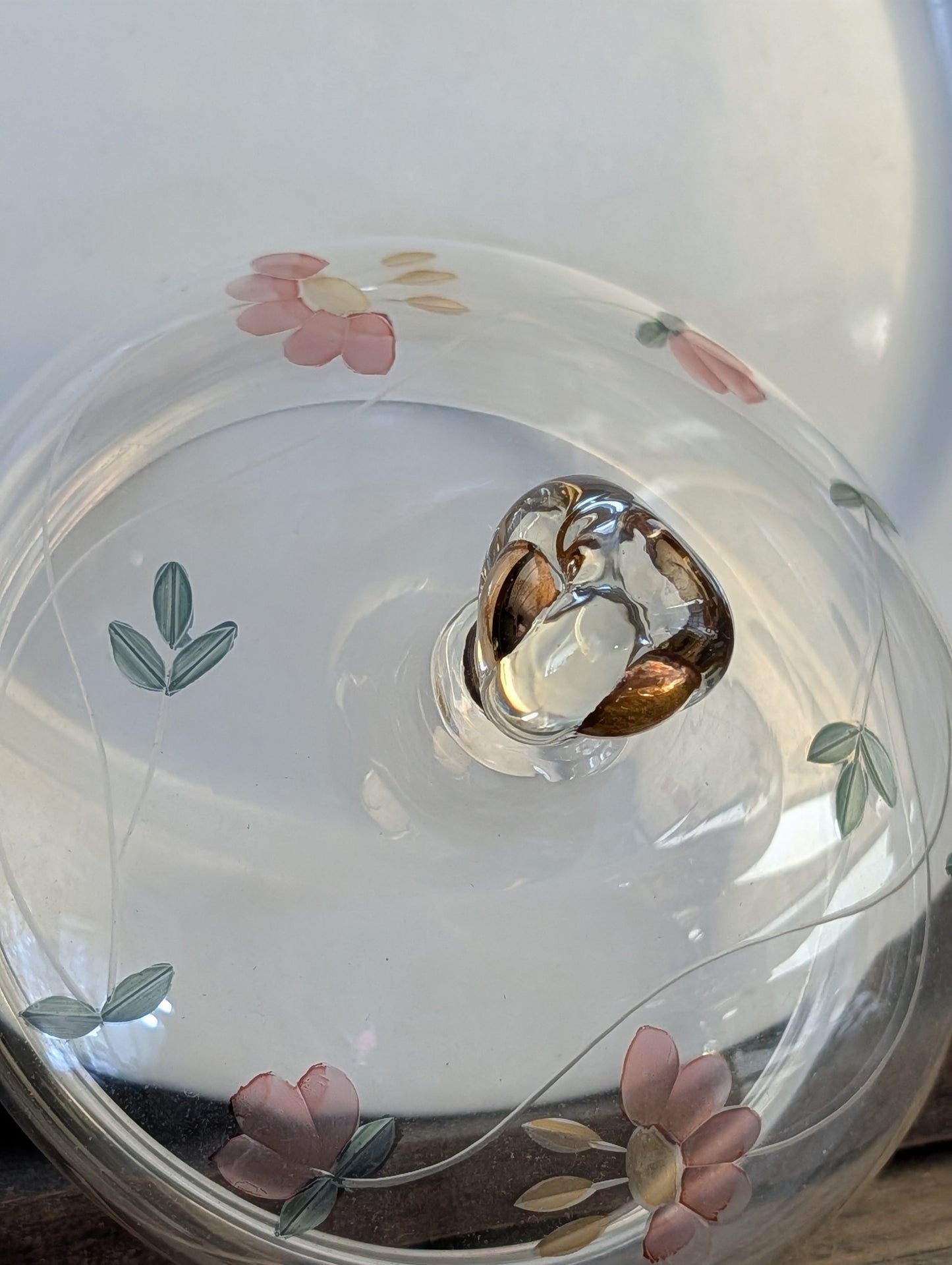 Glass candy dish