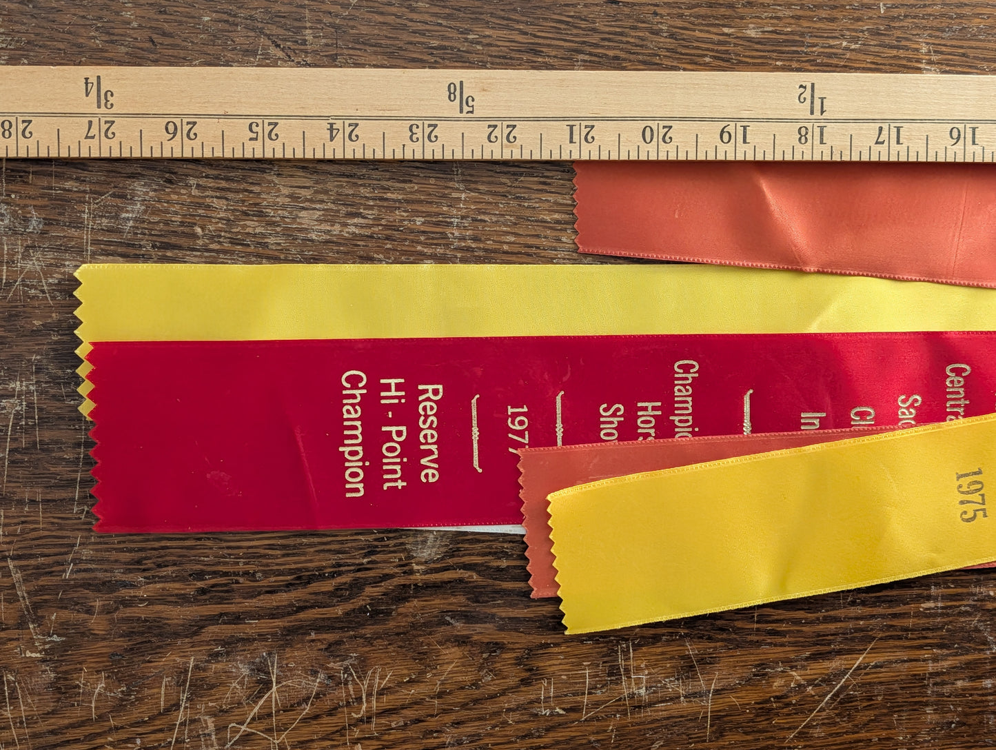 Horse show ribbons