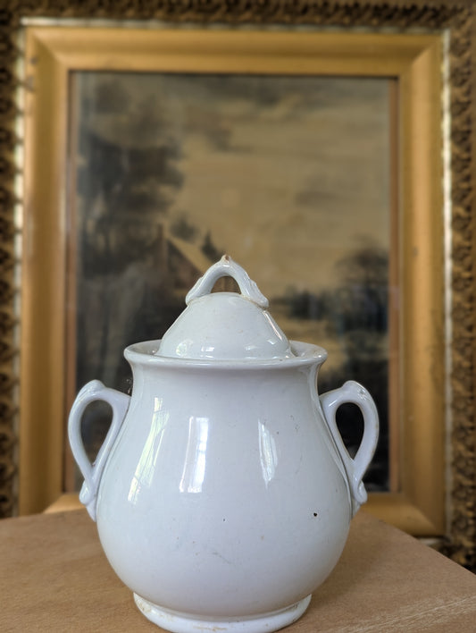 Ironstone sugar pot