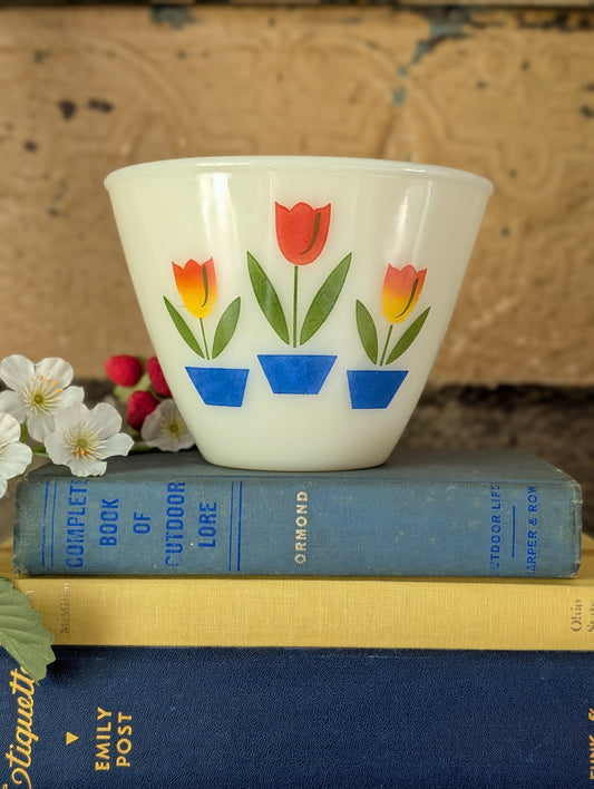 Fire King tulip bowl