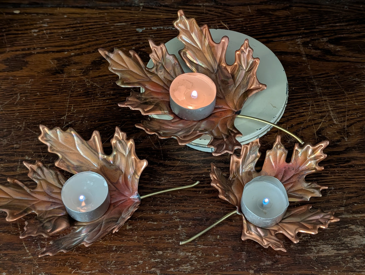 Copper leaves