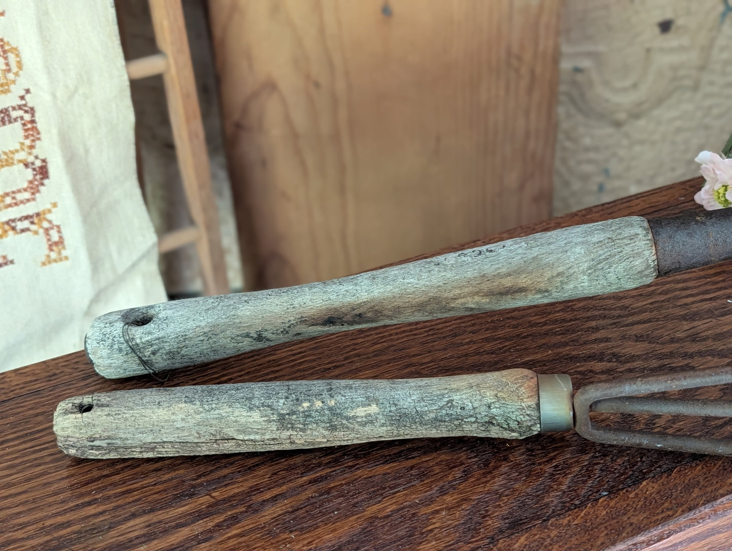 Pair of garden tools
