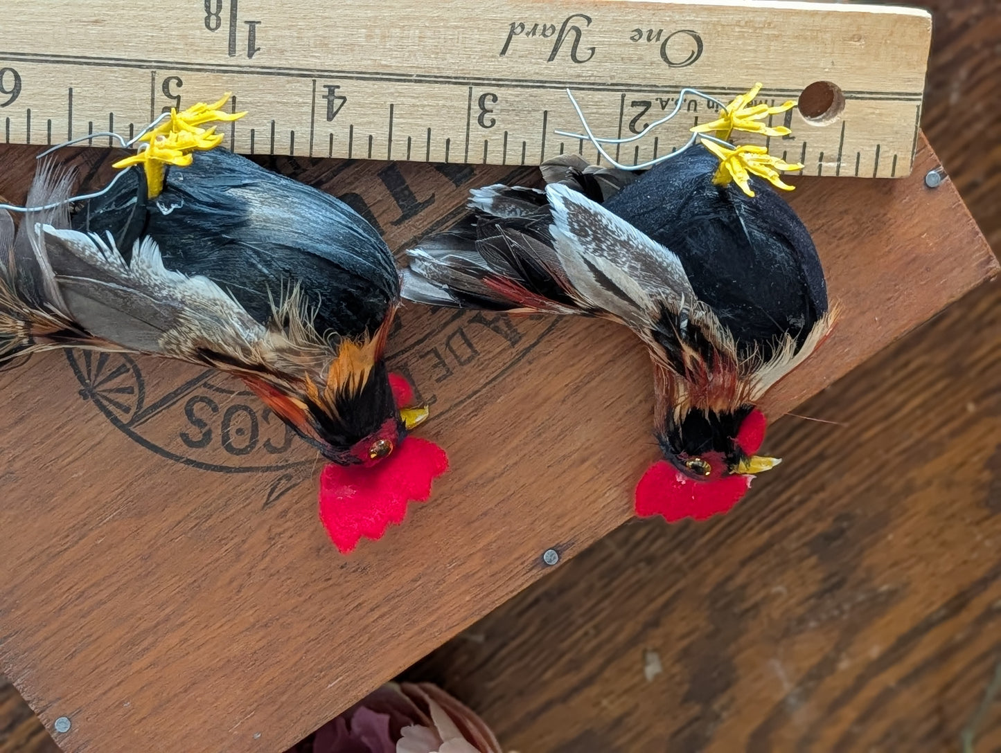 Hen and rooster pair