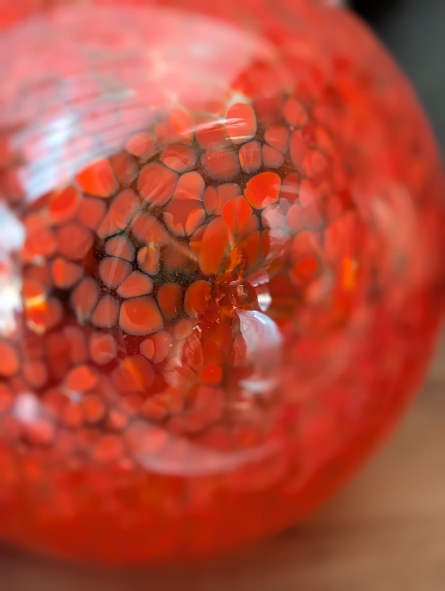 Red glass apple