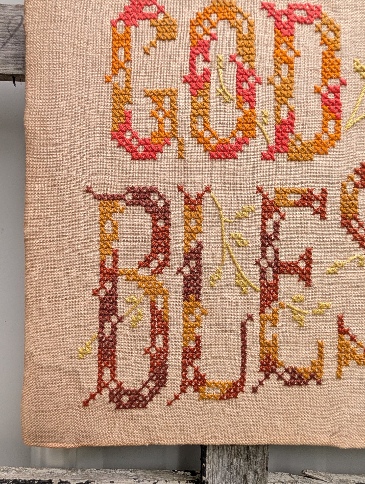 God Bless our Home cross-stitch