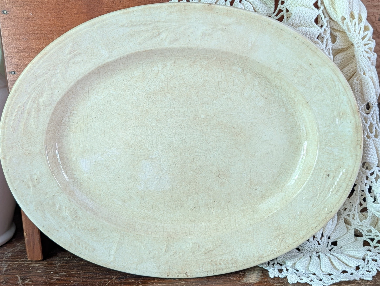 Wheat ironstone platter