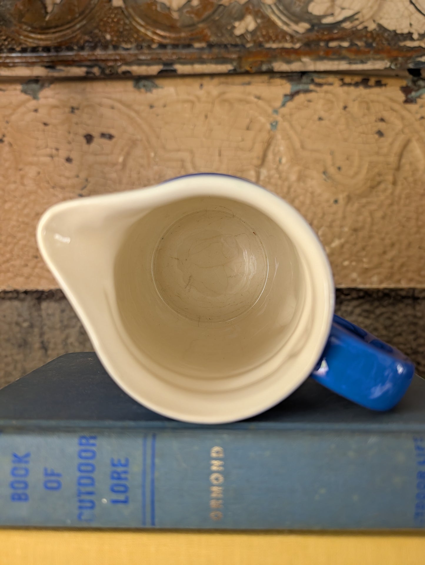 Blue pitcher/creamer