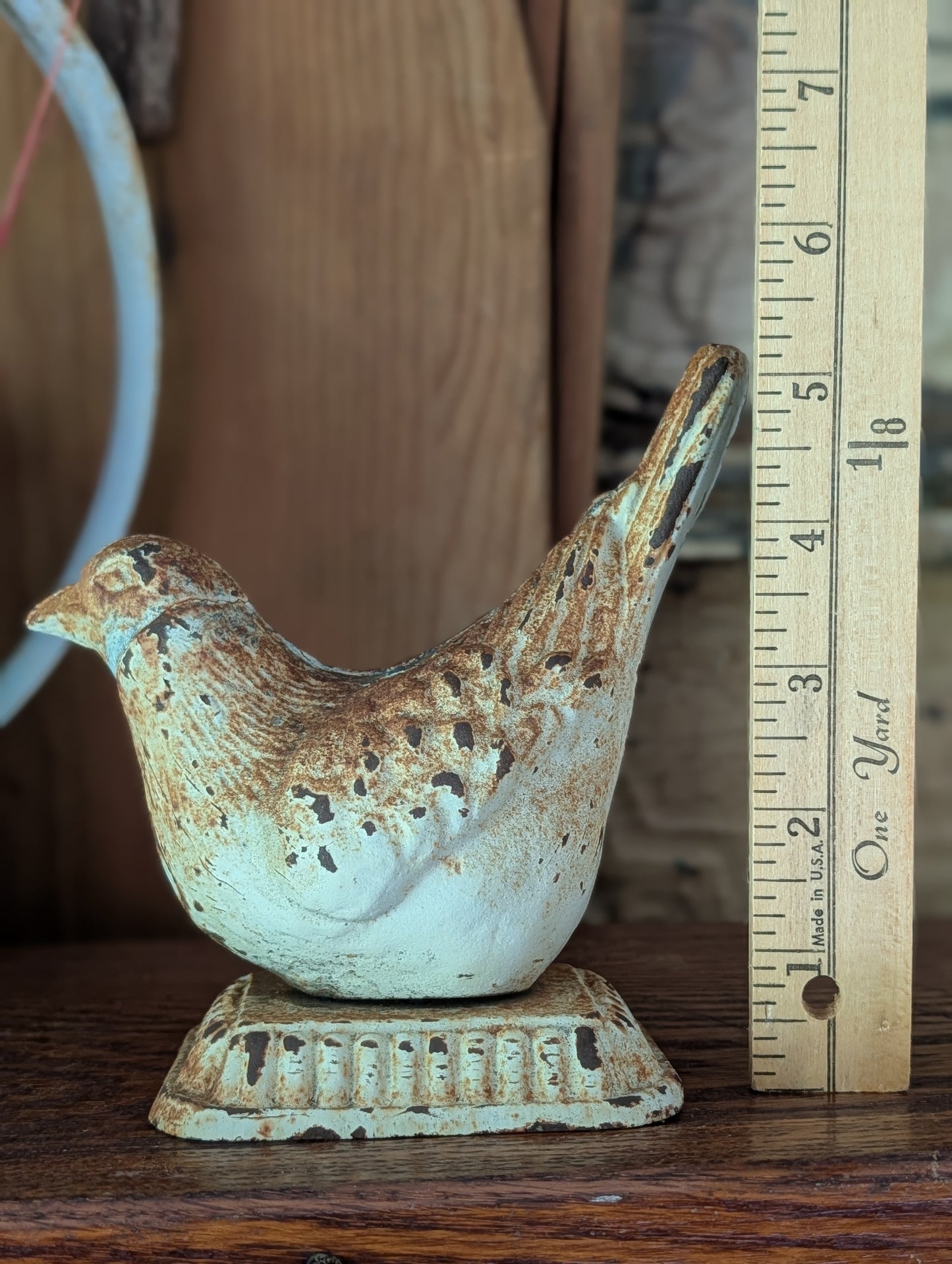 Cast garden bird