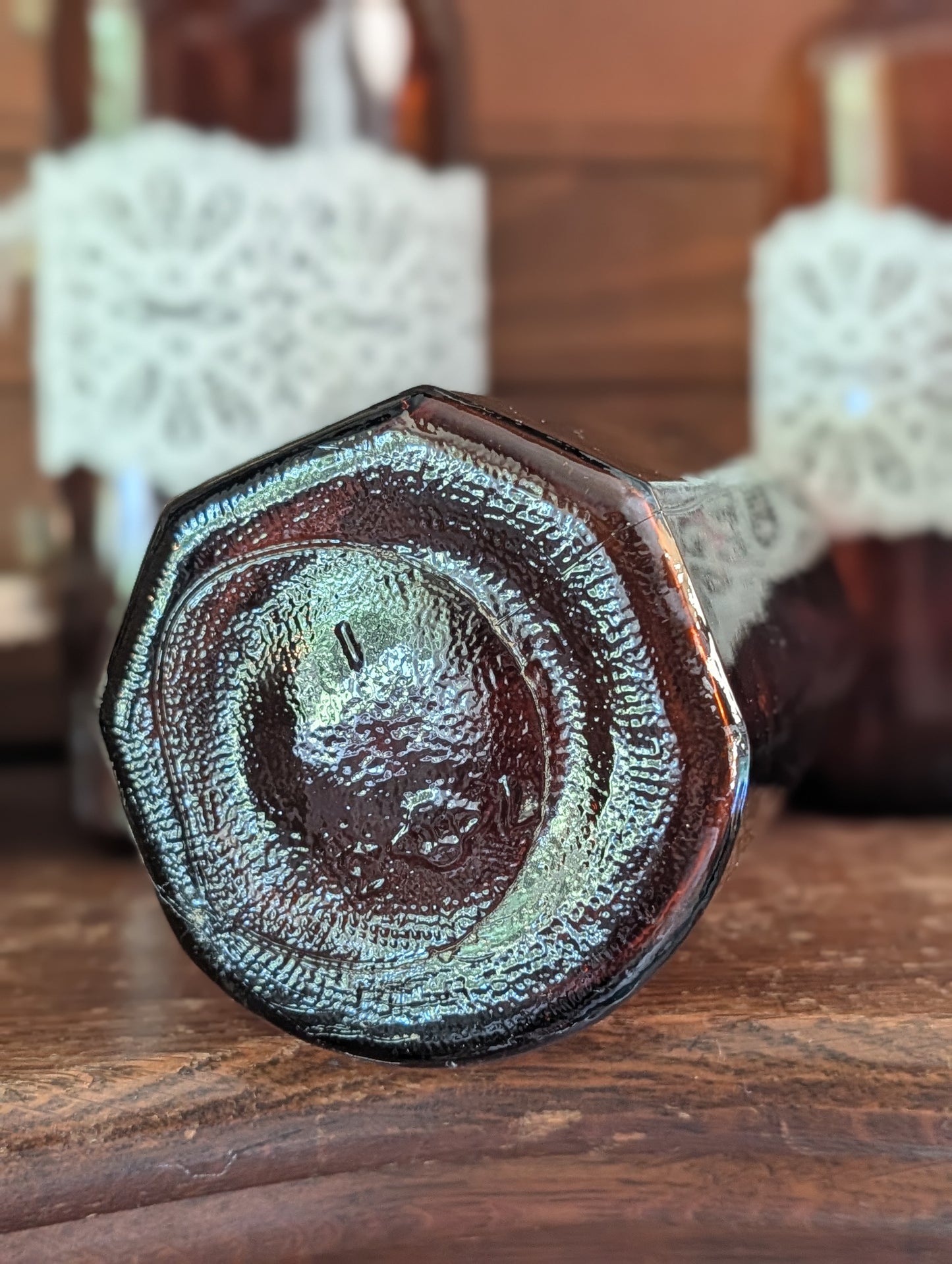 Amber bottles