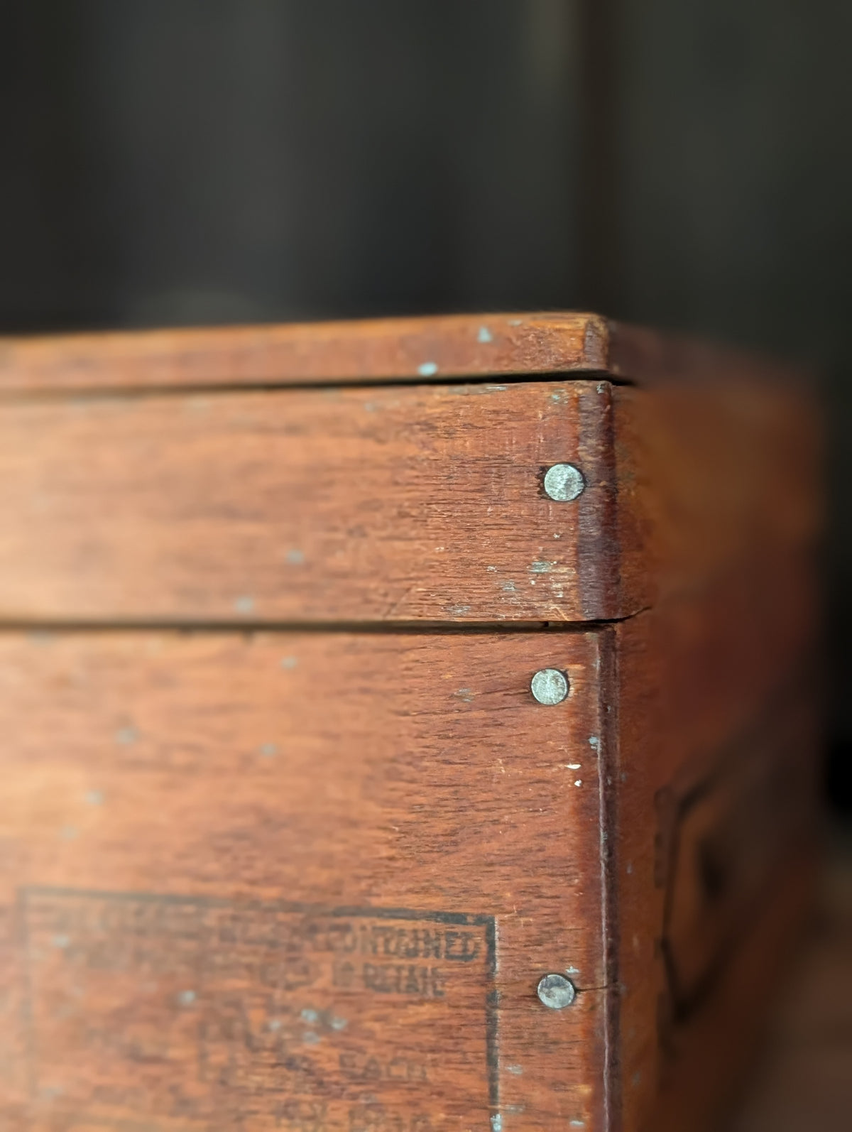 Wooden cigar box