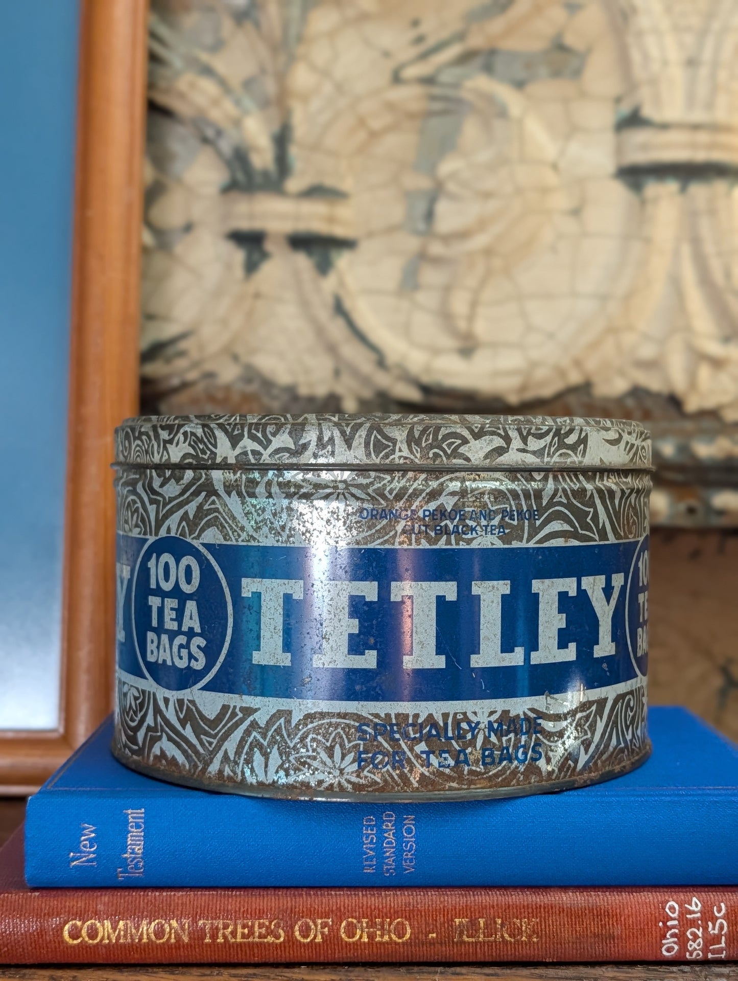Tetley tea tin
